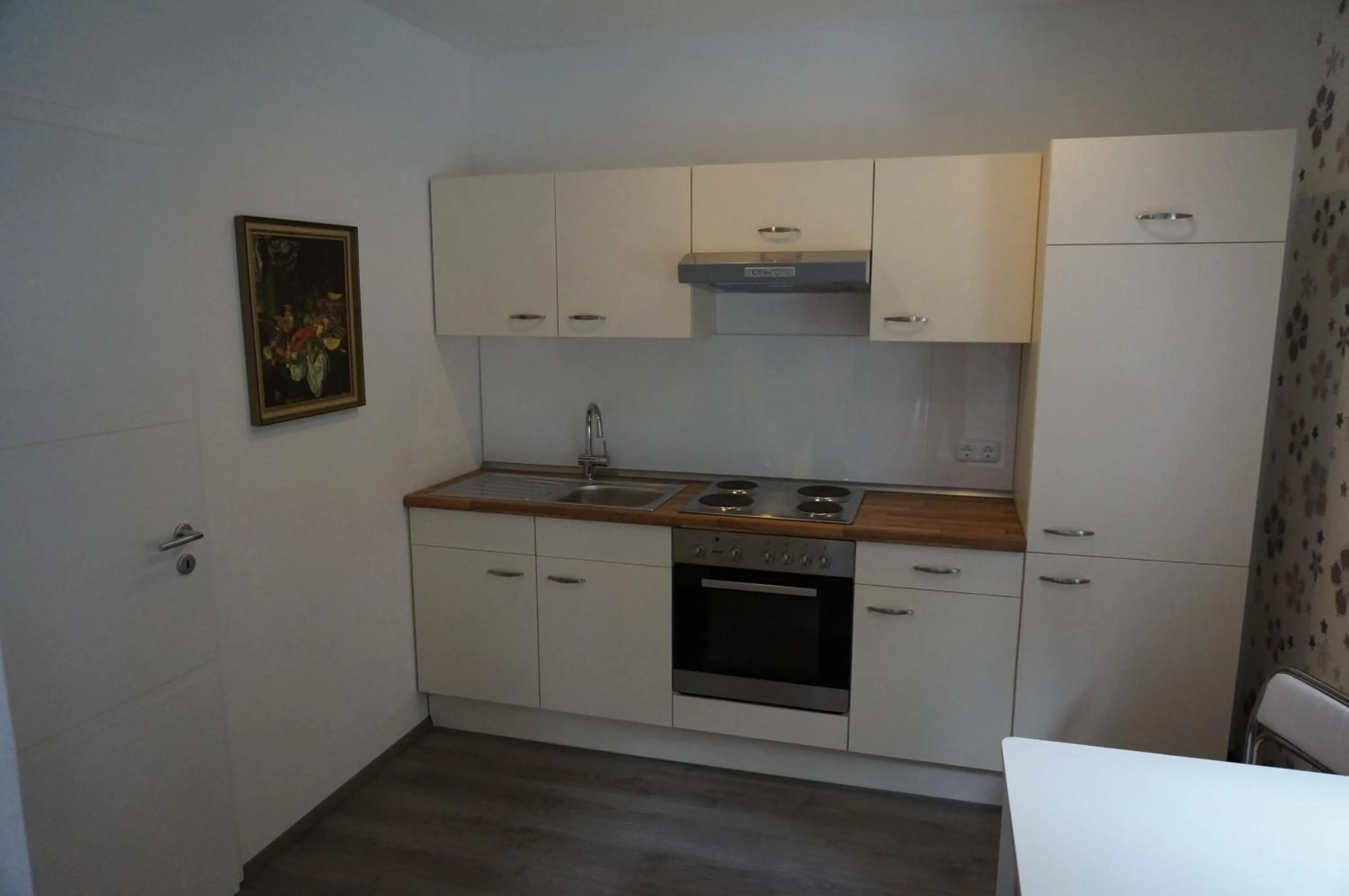 Kitchen or kitchenette in Pension am See