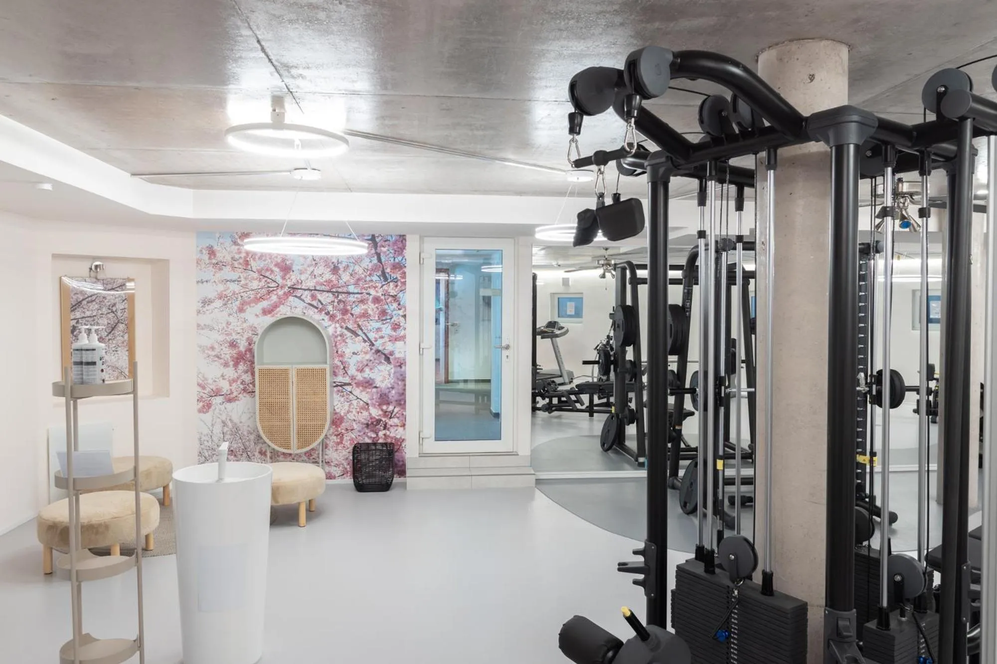 Fitness centre/facilities in Hotel Traube Revital