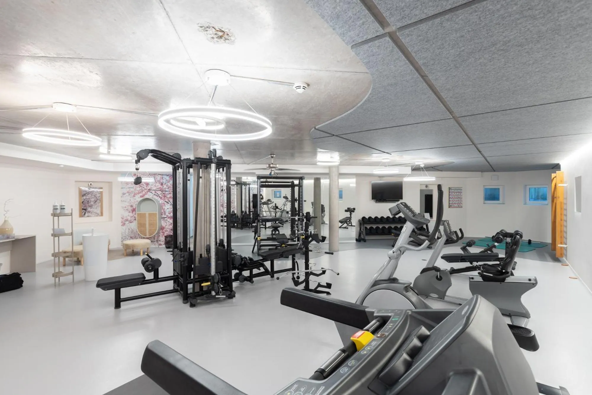 Fitness centre/facilities in Hotel Traube Revital