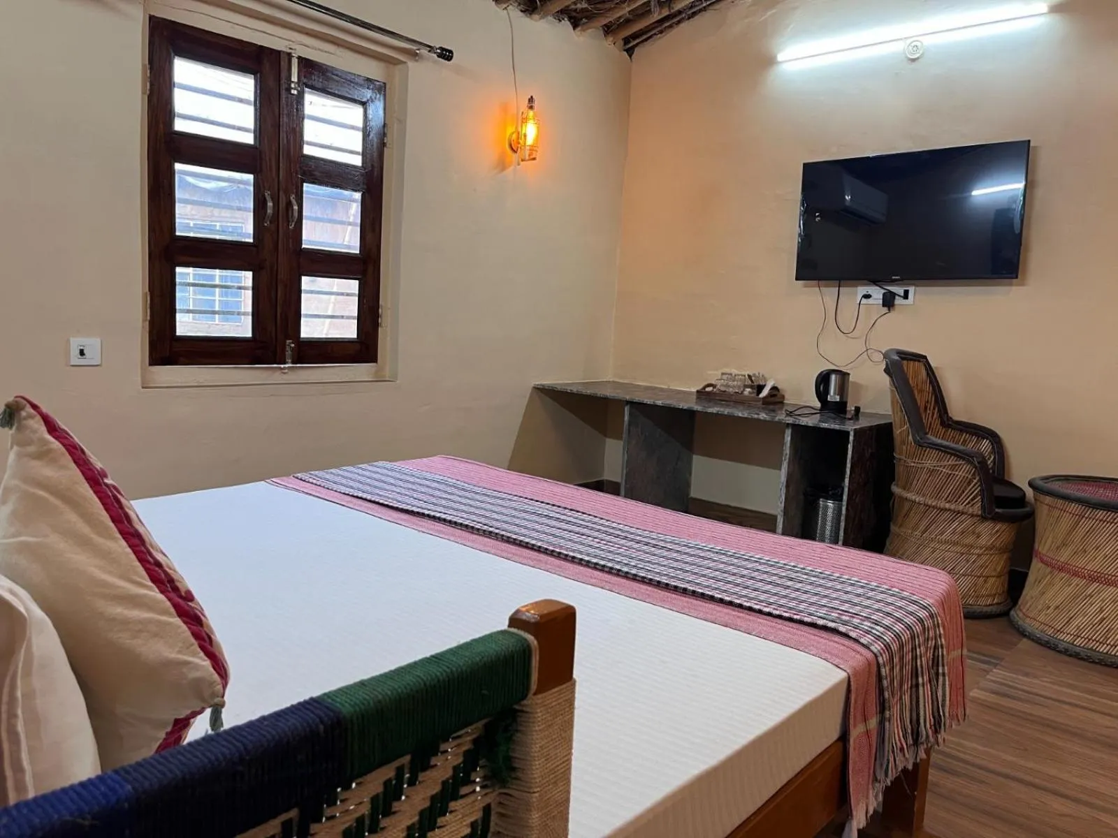 Bed in Gramya Resort