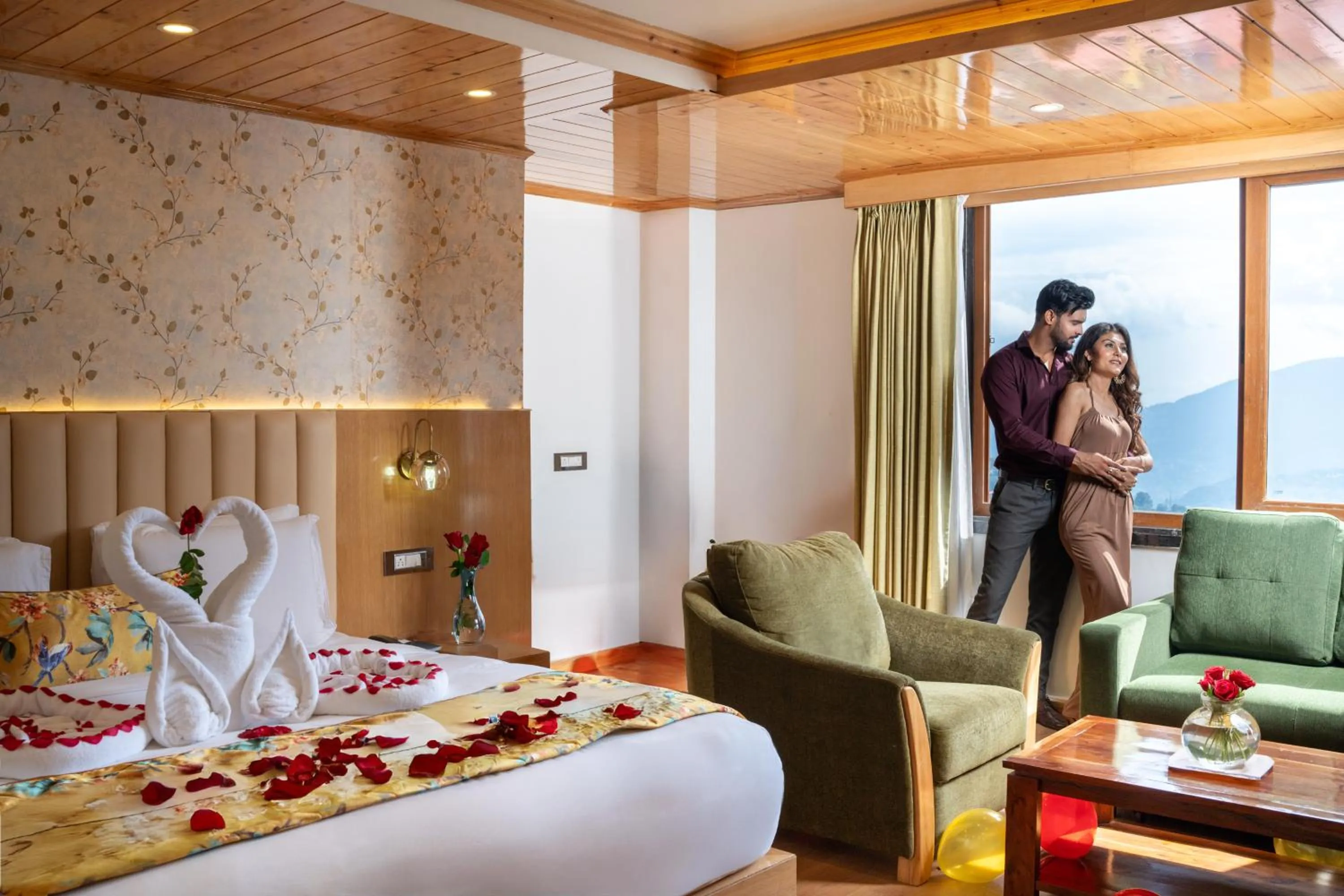 View (from property/room), Bed in Summit Grand Resort & Spa