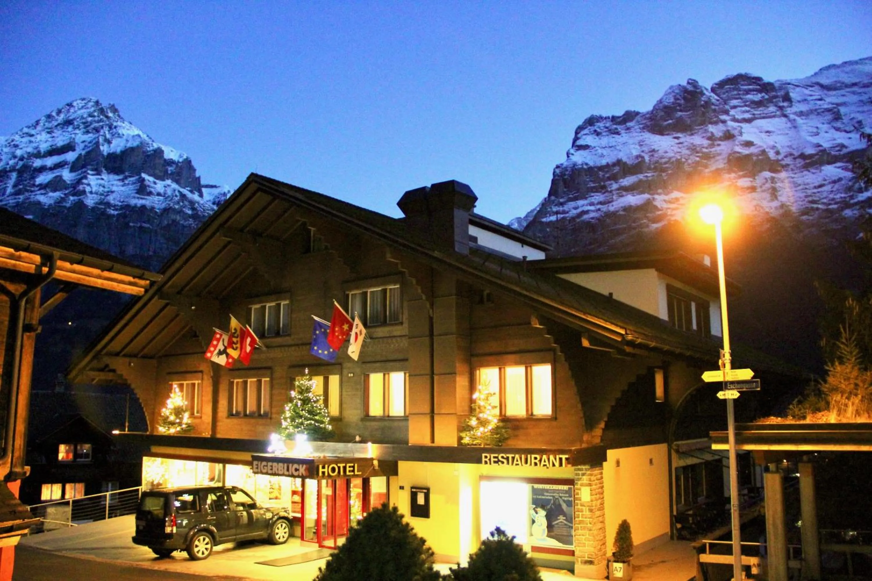 Facade/entrance in Hotel Eigerblick