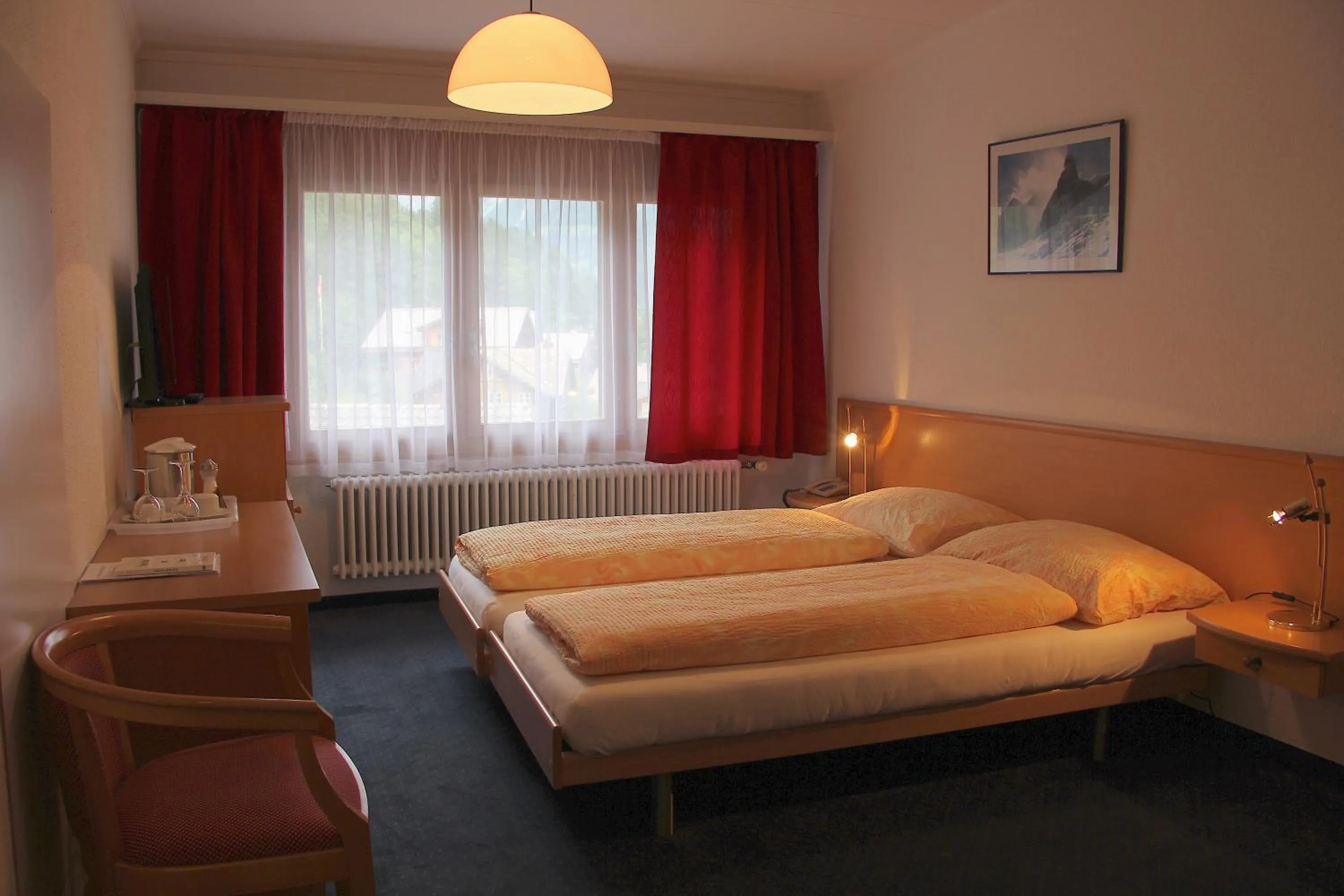 Bedroom, Bed in Hotel Eigerblick
