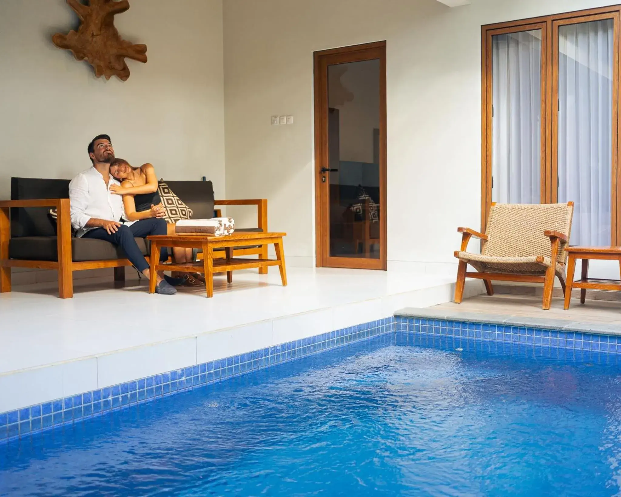 Living room in Mahayoga Ubud Private Pool Villa Spa And Resto Living room in Mahayoga Ubud Private Pool Villa Spa And Resto