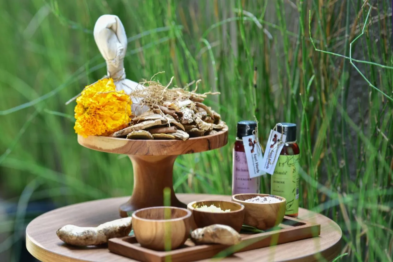 Decorative detail in Mahayoga Ubud Private Pool Villa Spa And Resto