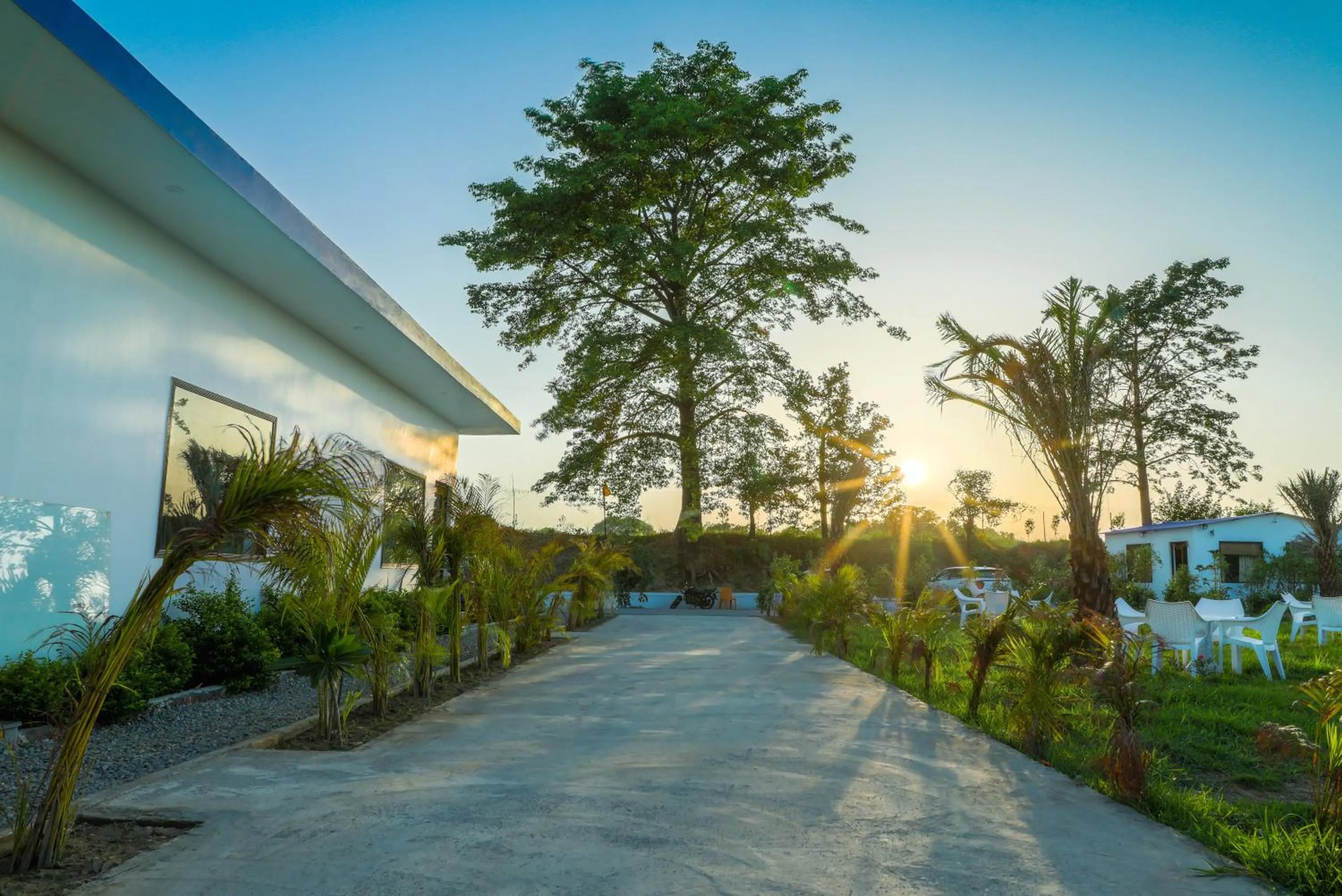 Sunset in Wild Planet Corbett Hotel and Resort