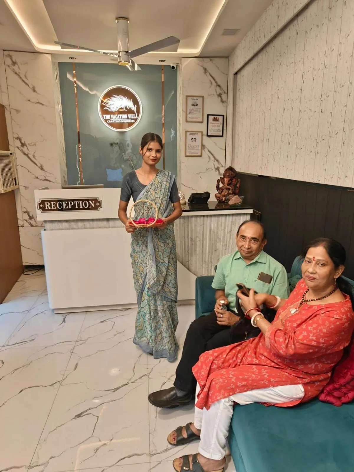 Lobby or reception in The Vacation Villa Agra A Boutique Hotel Near Taj Mahal