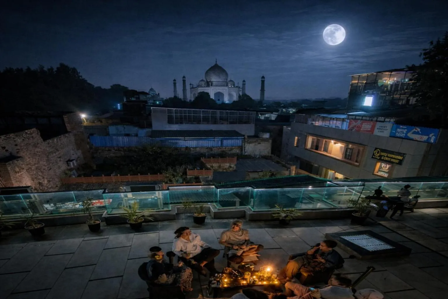 Balcony/Terrace in The Vacation Villa Agra A Boutique Hotel Near Taj Mahal