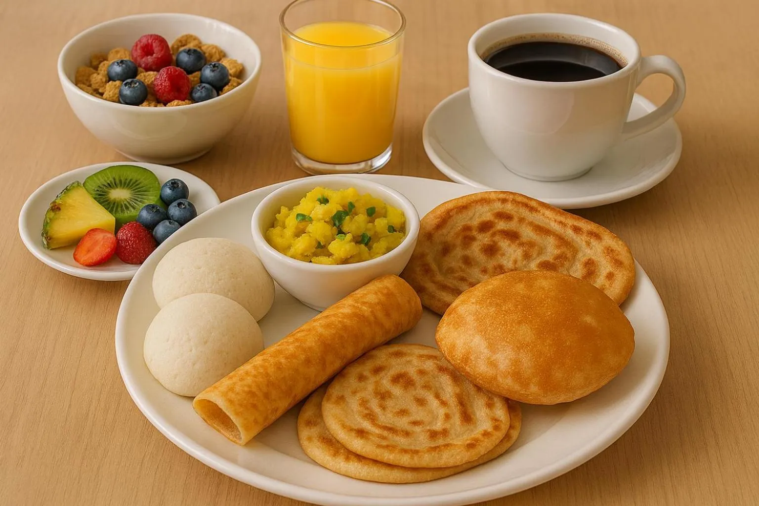 Breakfast in The Vacation Villa Agra A Boutique Hotel Near Taj Mahal