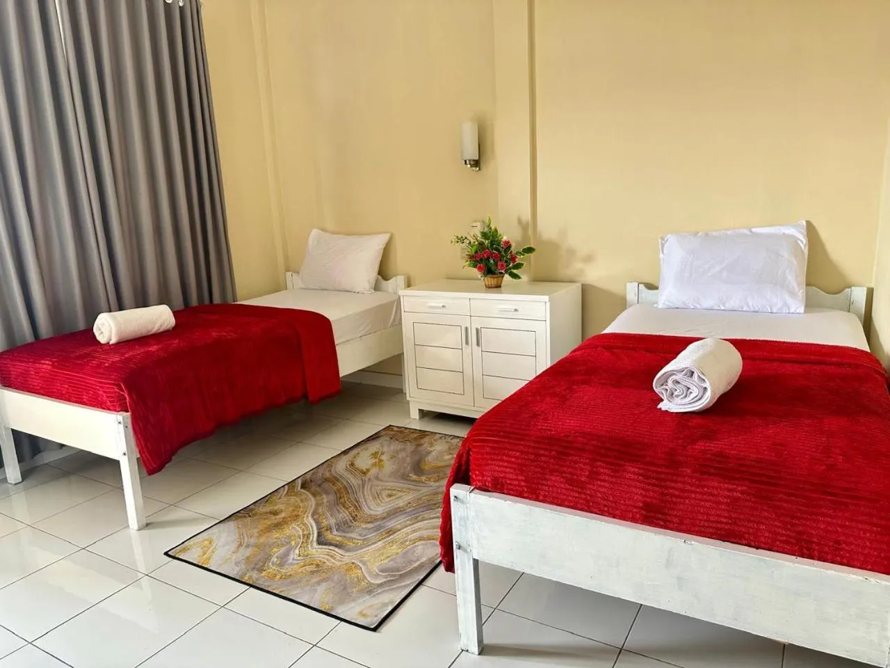 Bed in New Mekar Jaya Hotel