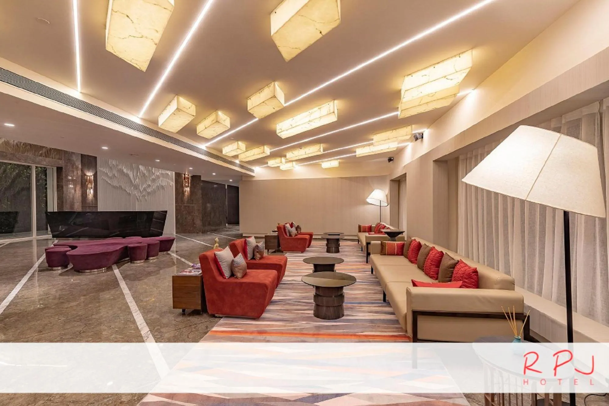Lobby or reception in RPJ Hotel Rajkot