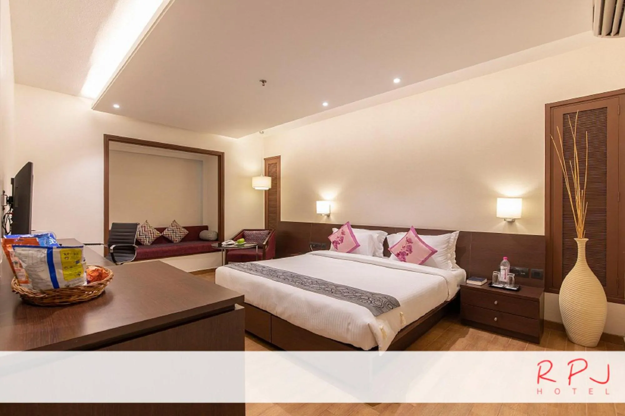 Bed in RPJ Hotel Rajkot