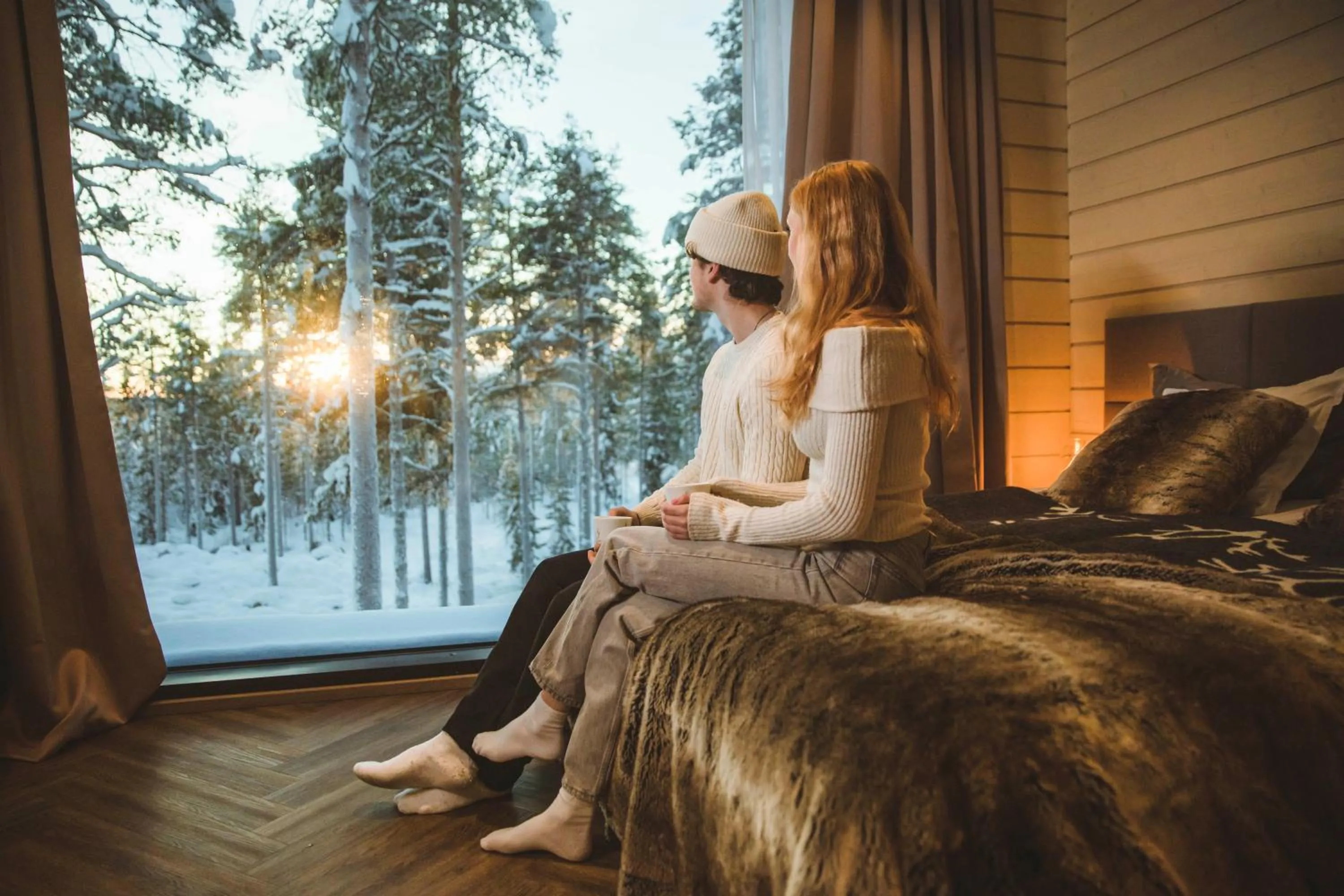 Bed in Adults Only Invisible Forest Lodge & SPA