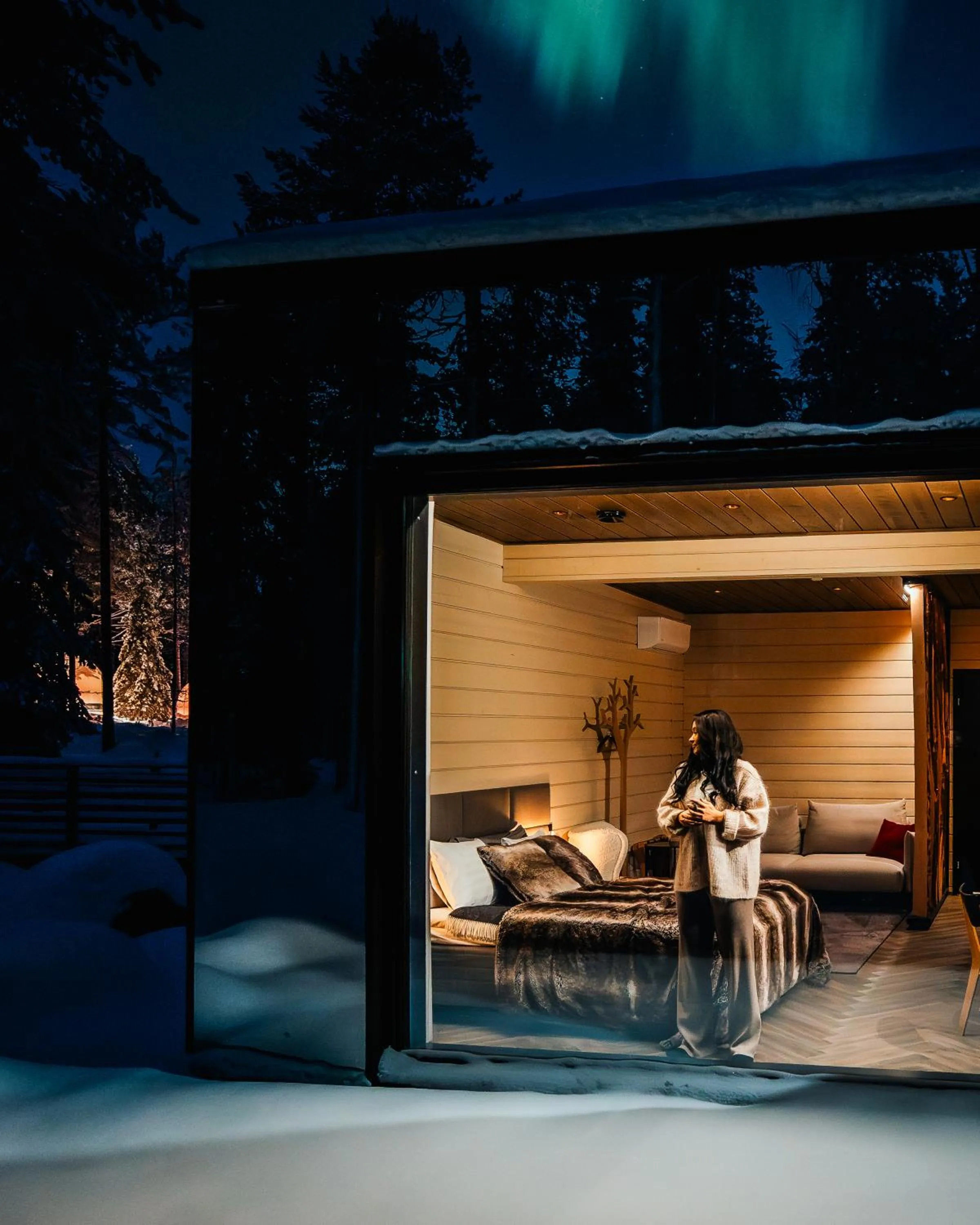 Night in Invisible Forest Lodge & Adults Only SPA