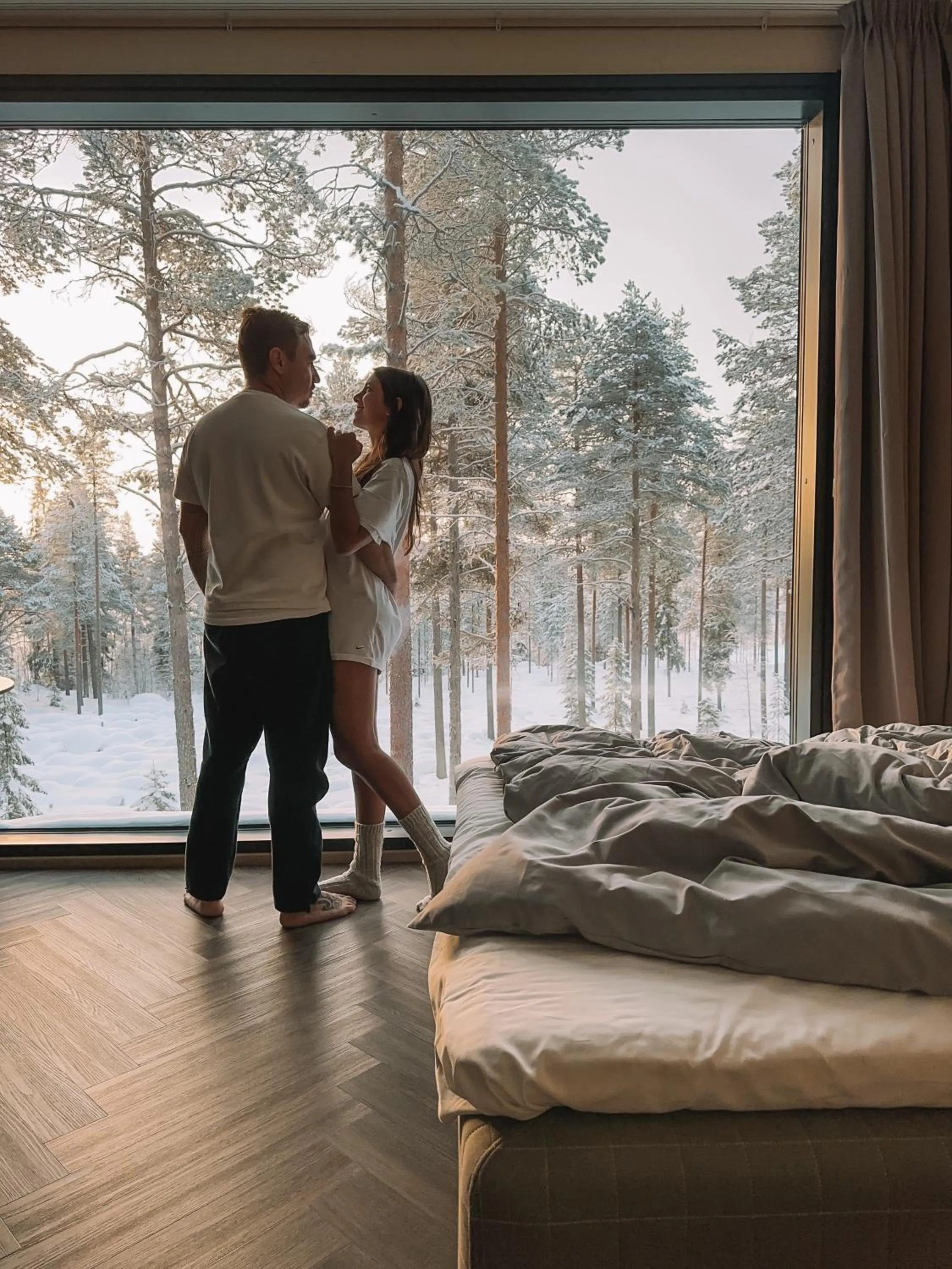 Bed in Adults Only Invisible Forest Lodge & SPA