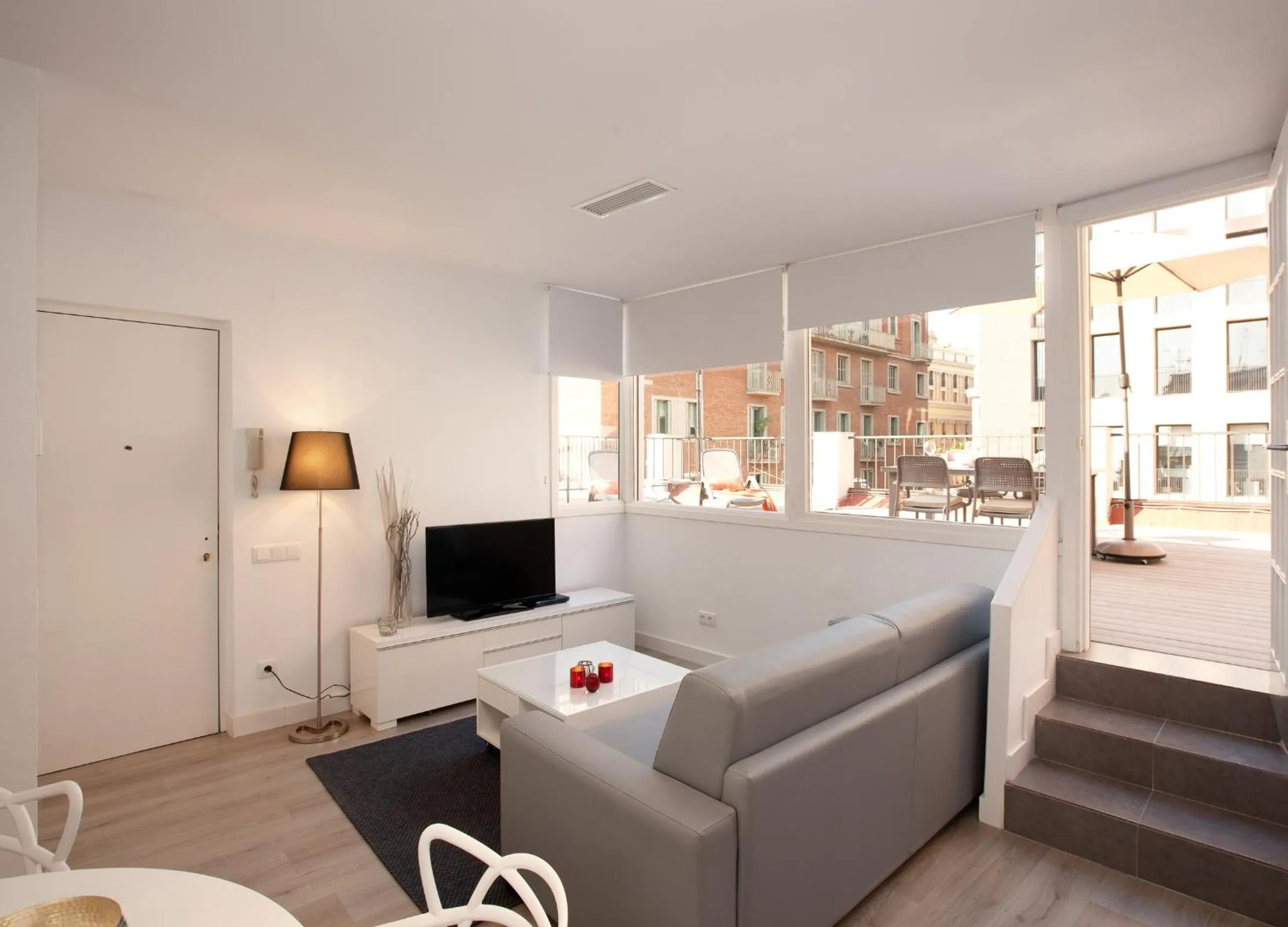 Living room, Bed in Click&Flat Seneca Suites