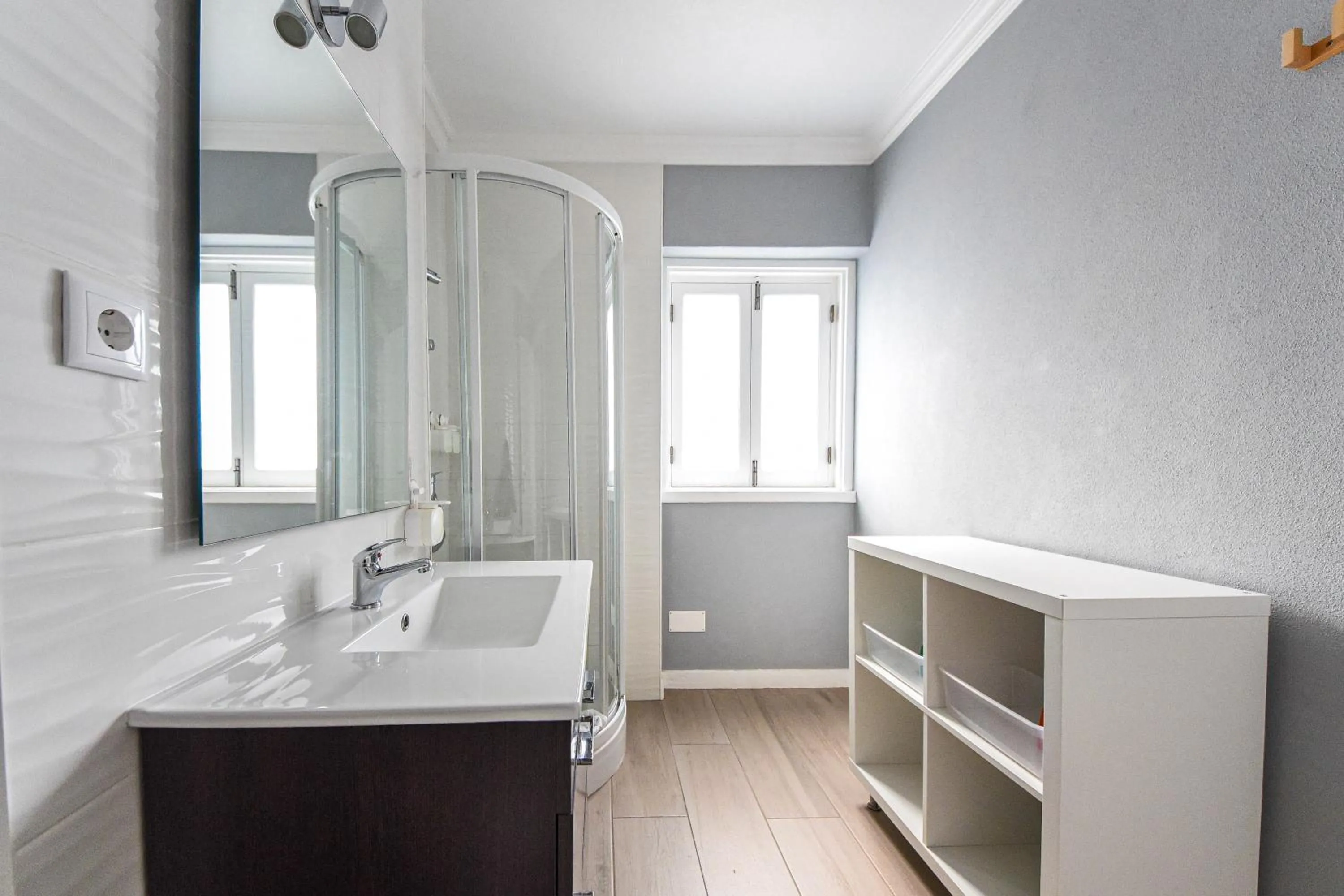 Shower in Blue Door Lagos