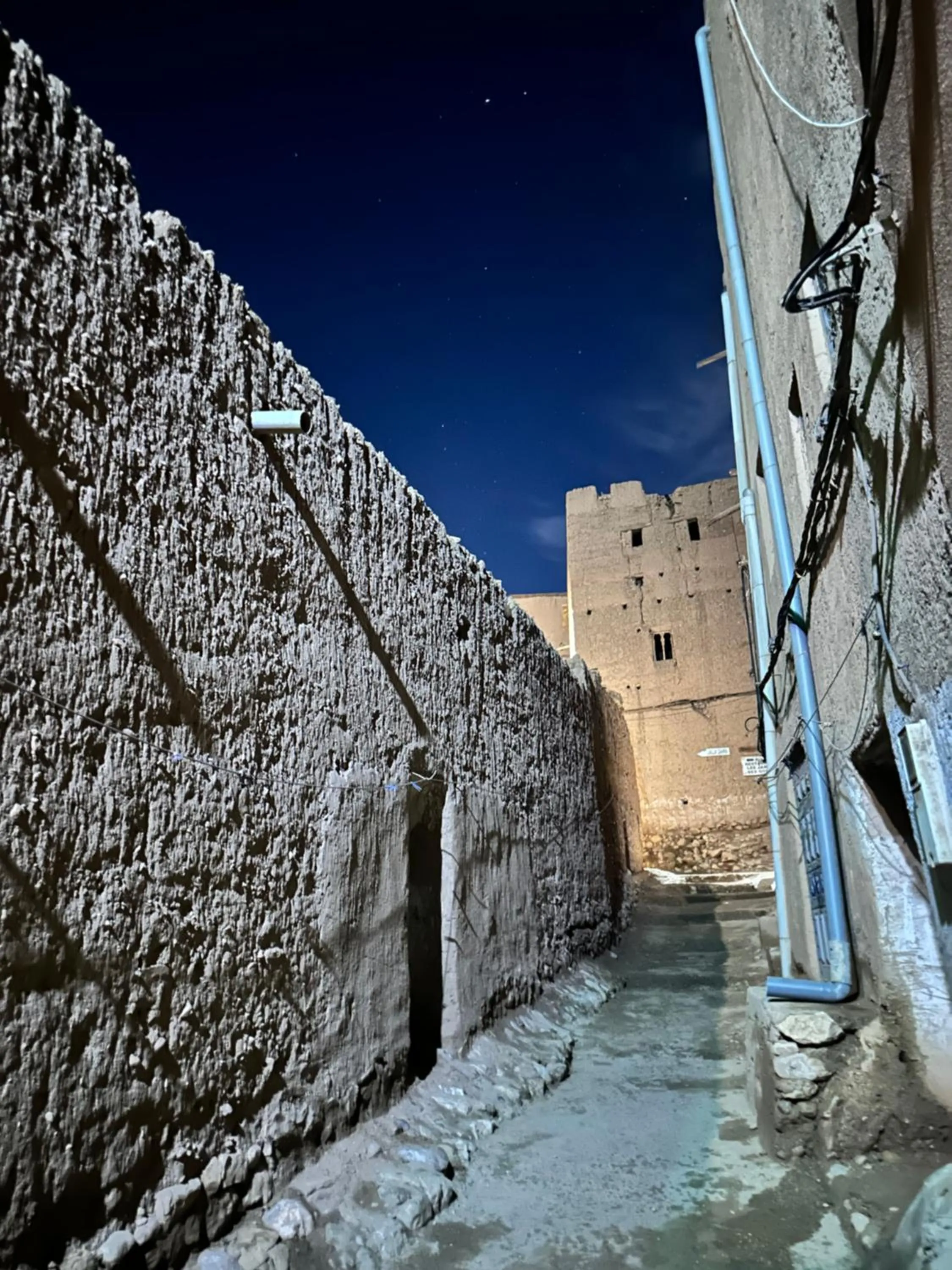 Night in La Petite Gorge, Hôtel & Restaurant Todra Gorge