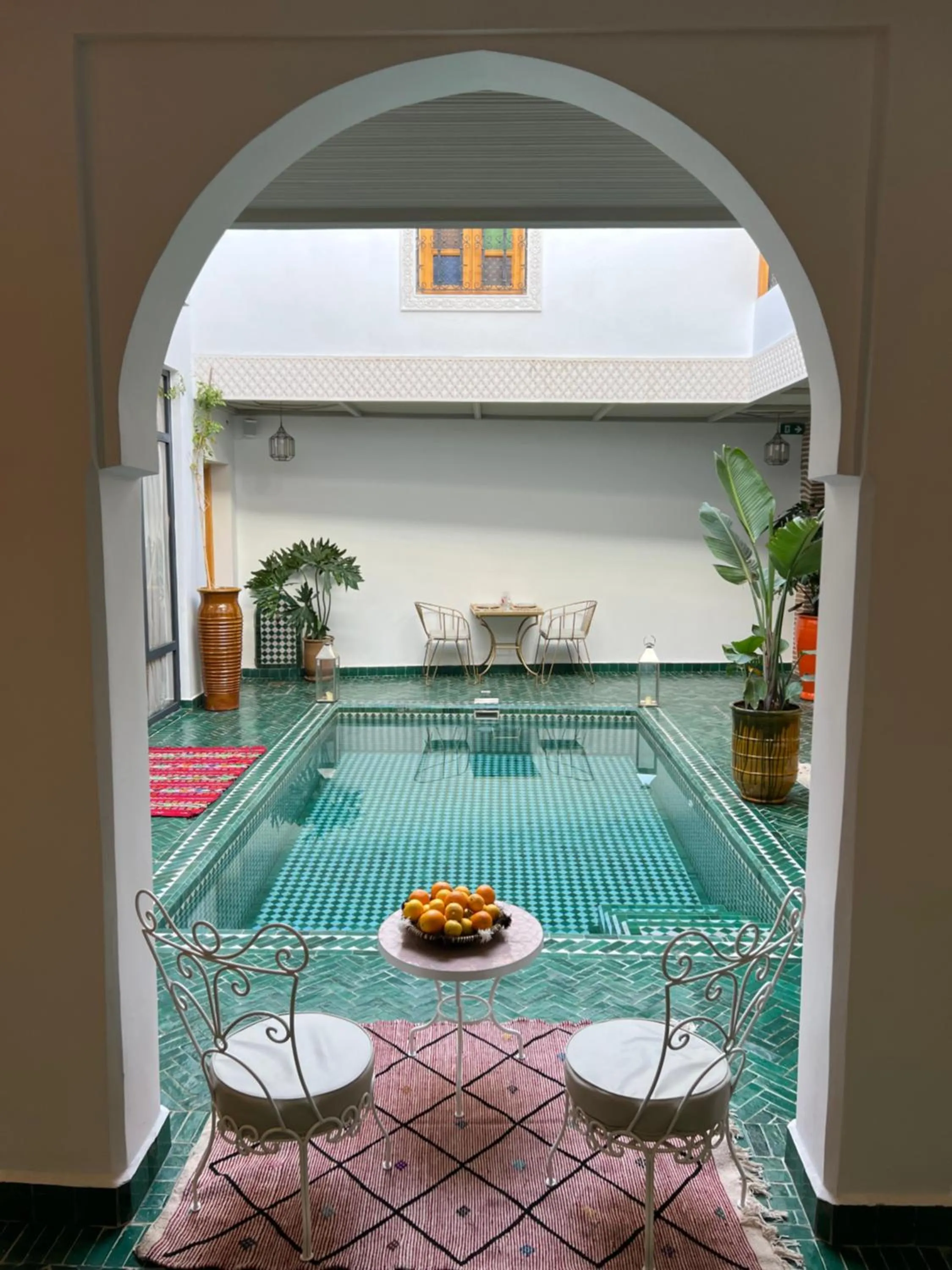 Dining area in Riad Darchica