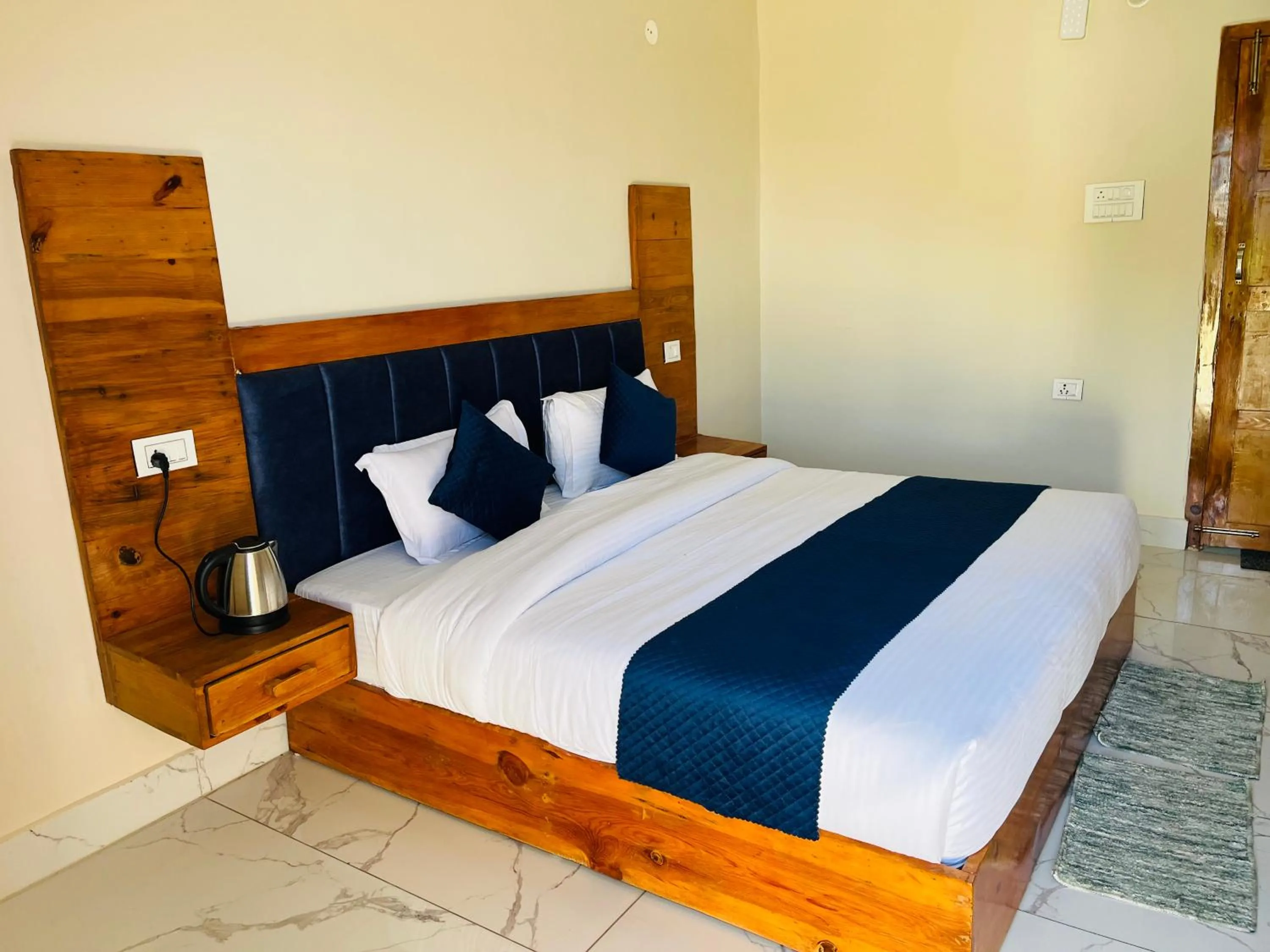 Bed in Himalayan Hill Top Resort