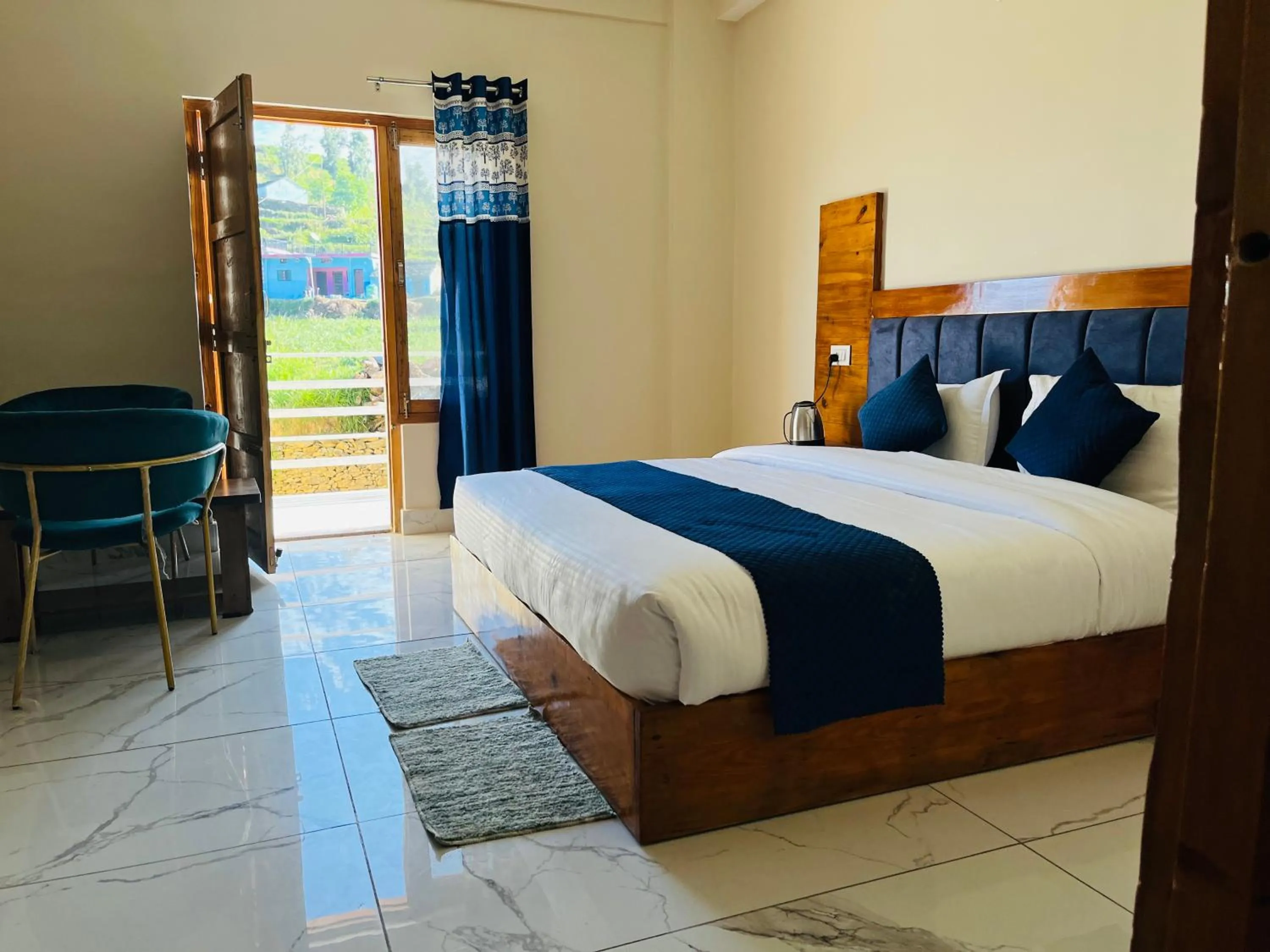 Bed in Himalayan Hill Top Resort
