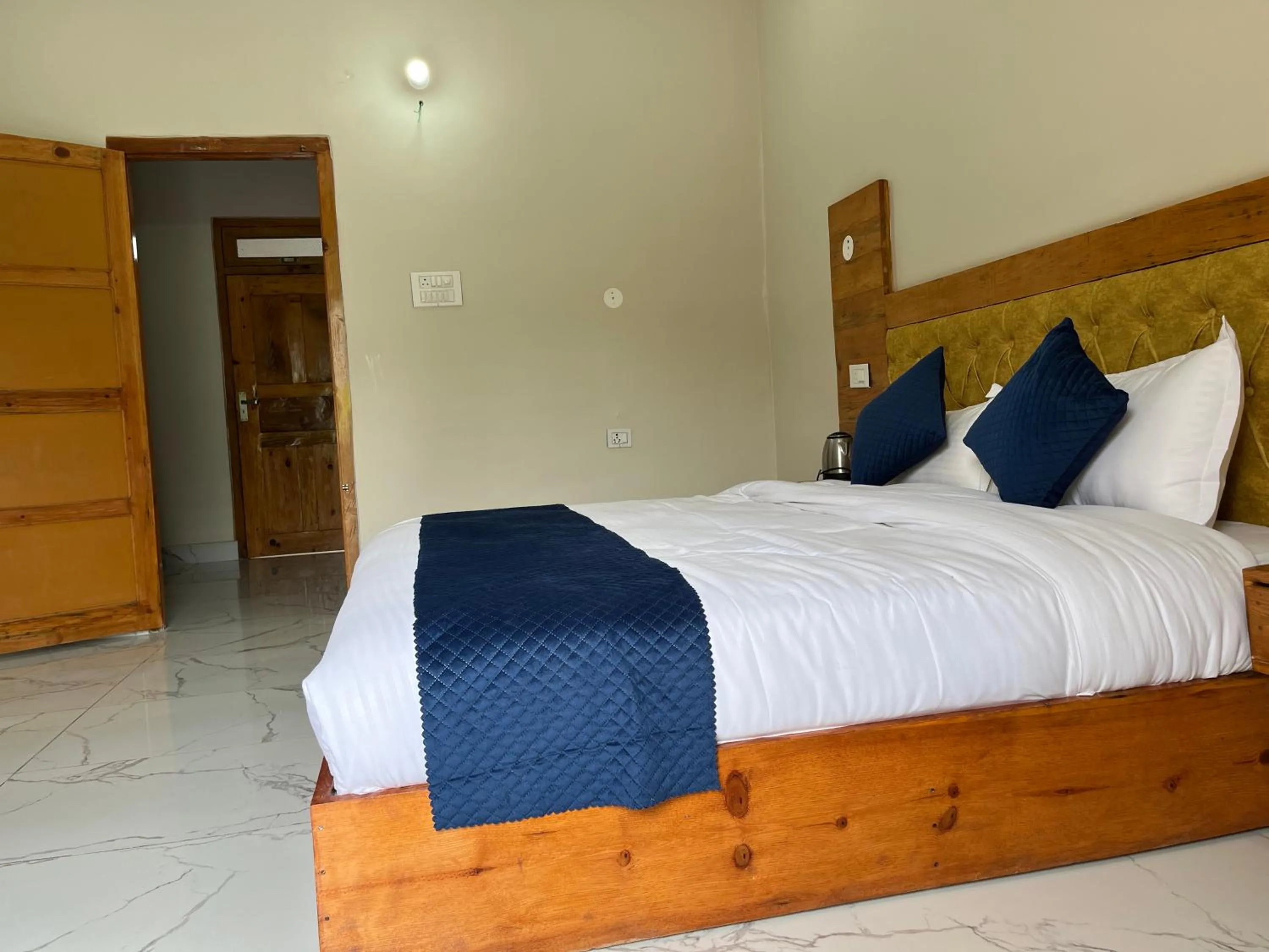 Bed in Himalayan Hill Top Resort