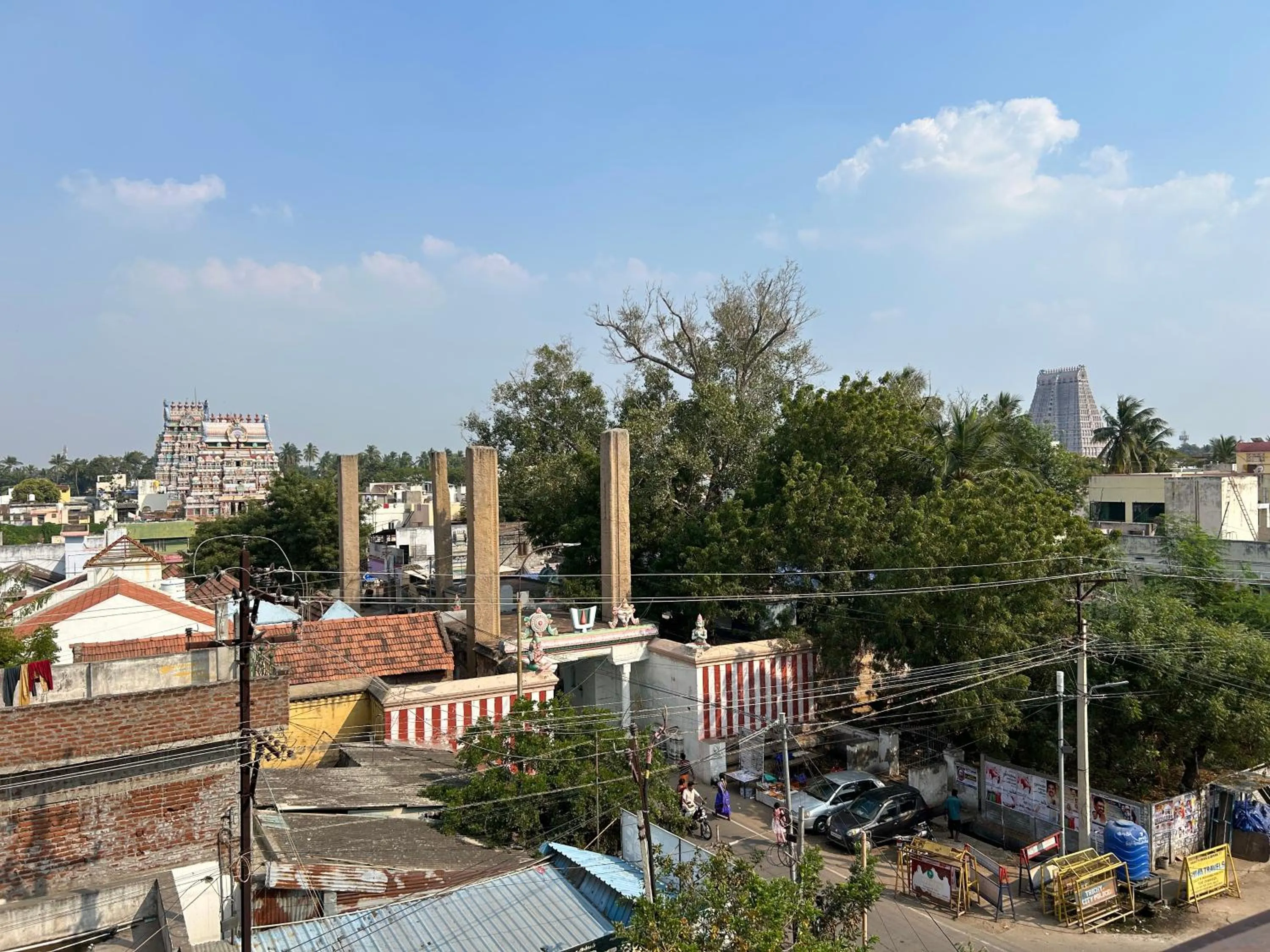 Street view in The Kaya Backpackers Rooms Srirangam