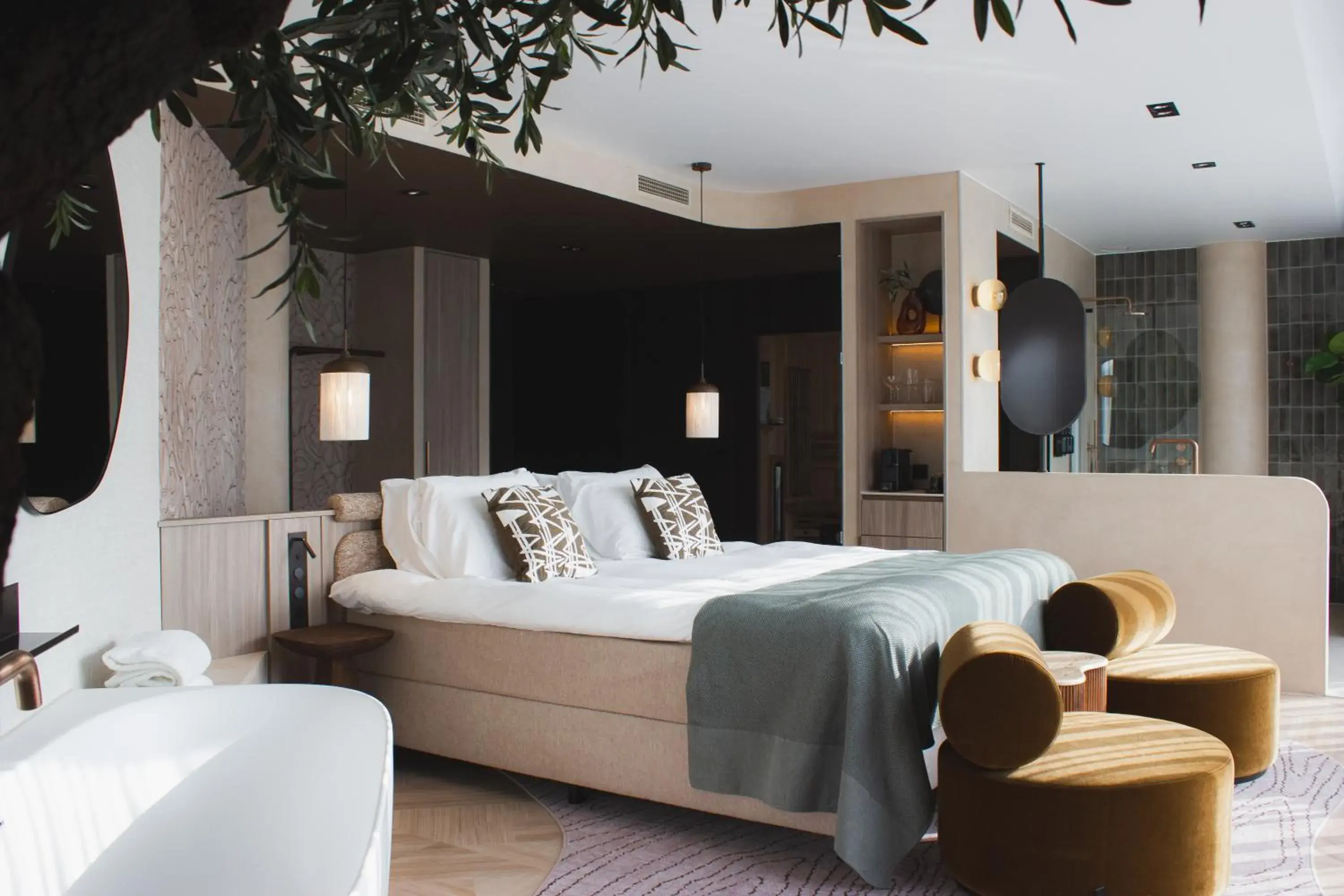 Bed in Wellnesshotel Thermae 2000 Bed in Wellnesshotel Thermae 2000