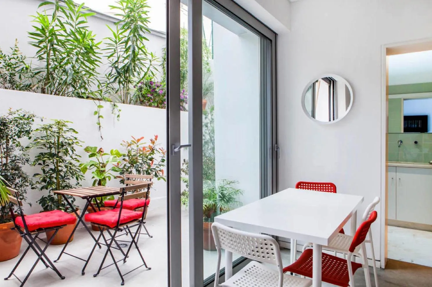 Patio in Art Gallery Apartment