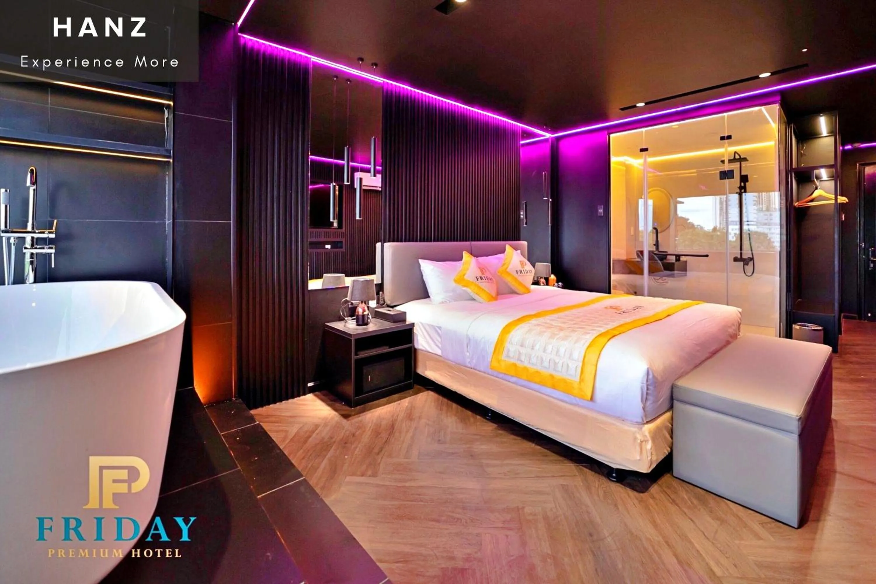 Bed in HANZ Bao Long Hotel RiverView