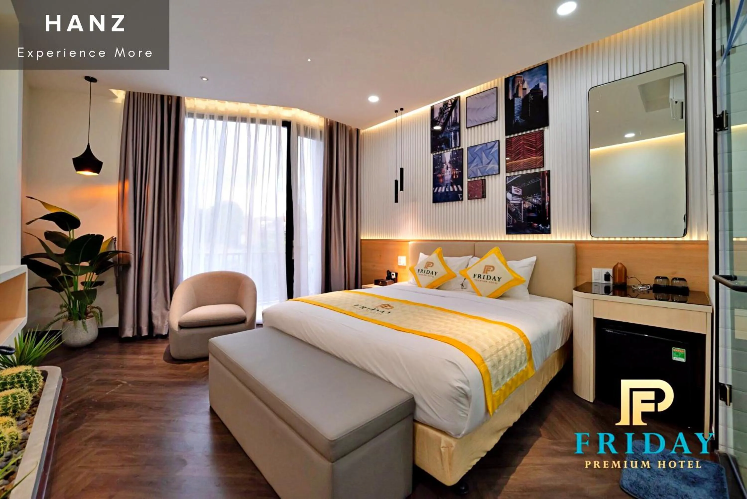 Bed in HANZ Bao Long Hotel RiverView