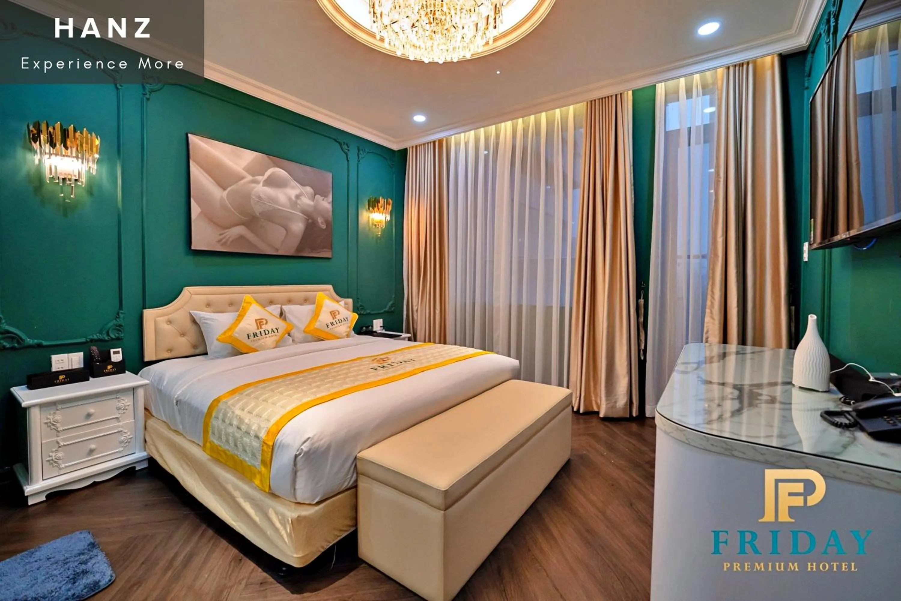 Bed in HANZ Bao Long Hotel RiverView