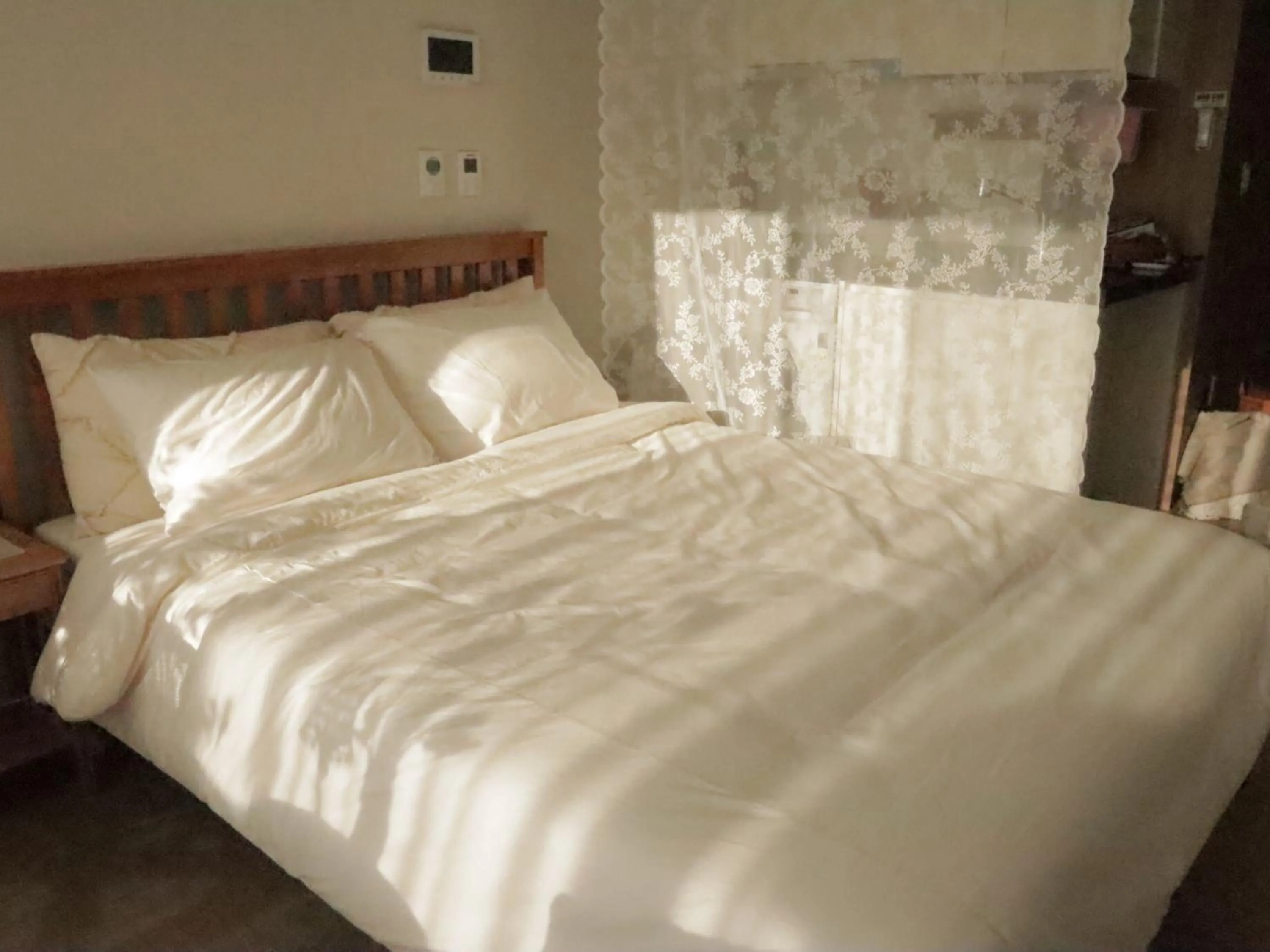 Bed in Morning Madrid