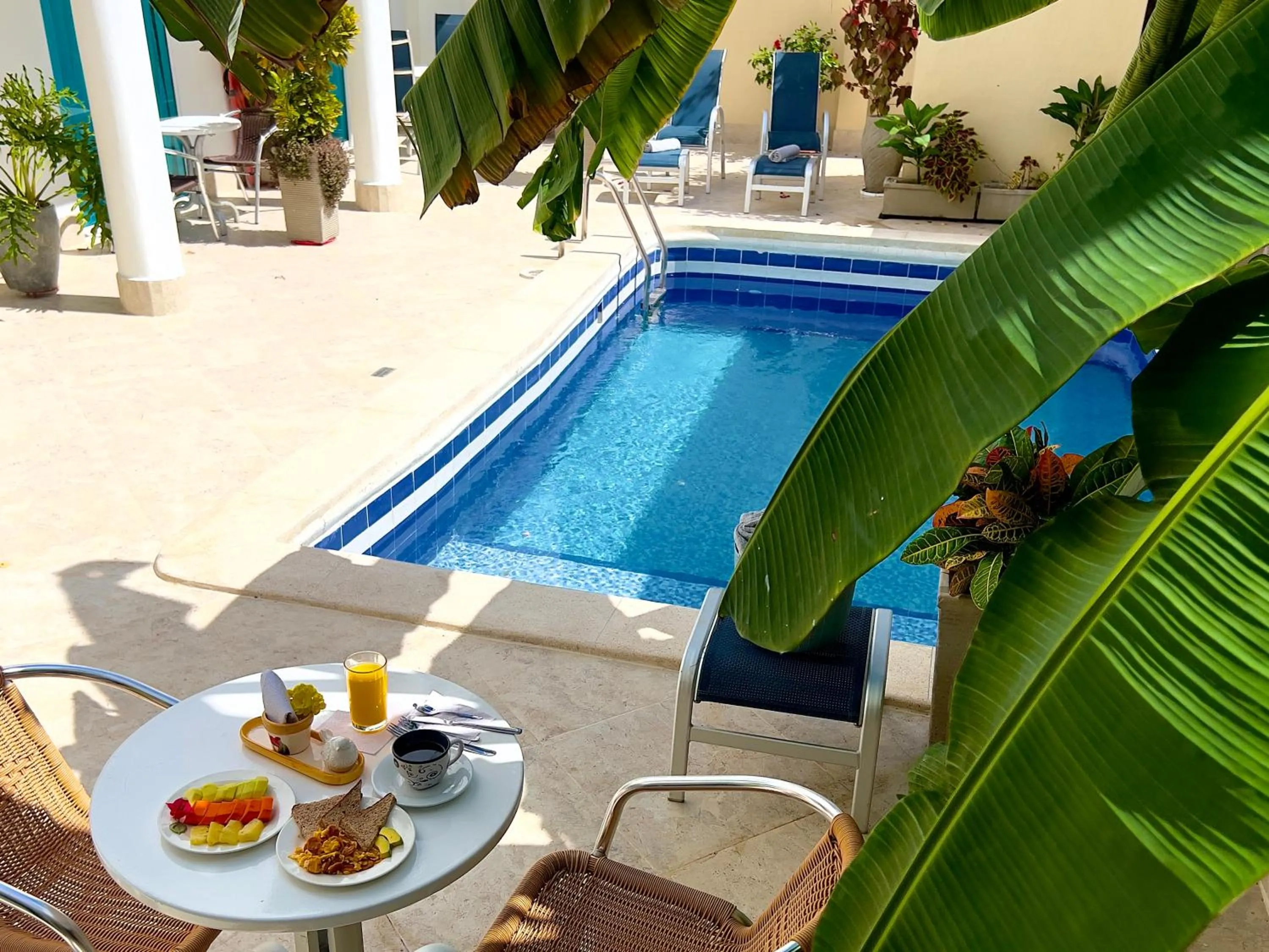 Pool view in Charme 64 Hotel Boutique