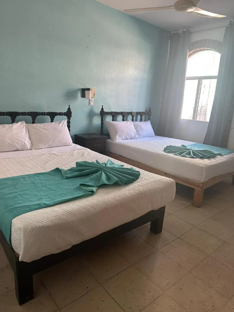 Bed in Hotel Santa Barbara