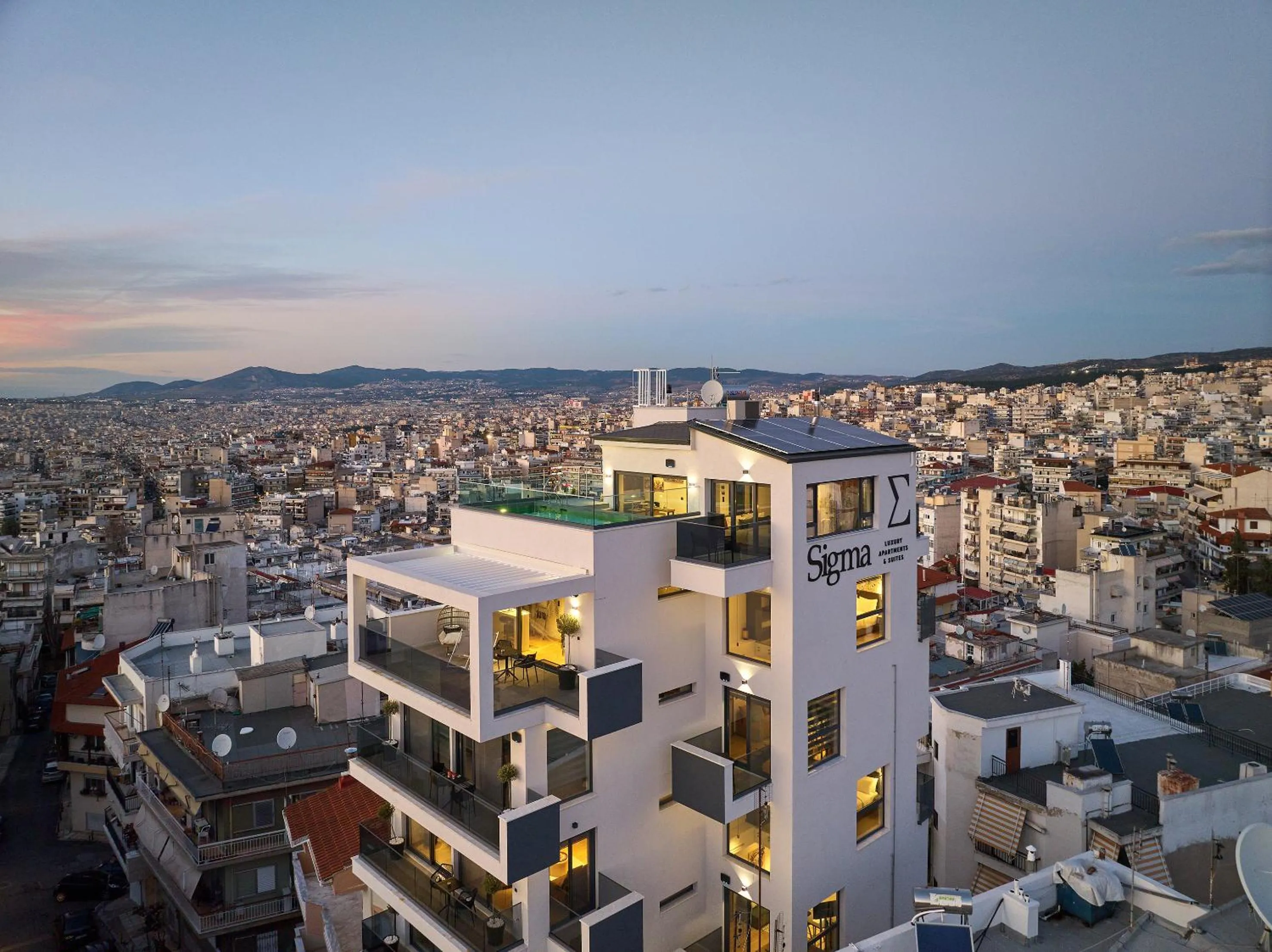 Property building in SIGMA Suites Hotel