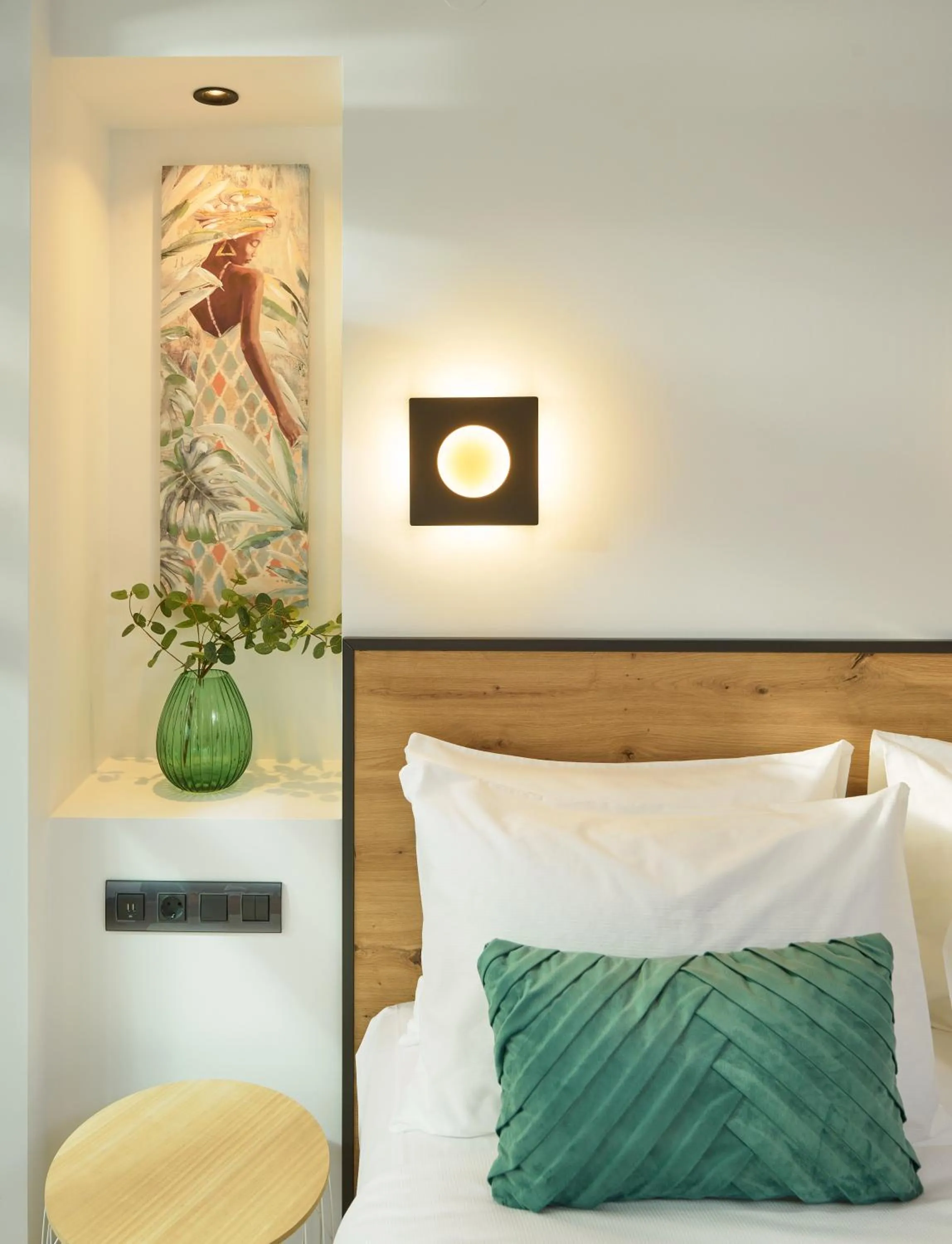 Bed in SIGMA Suites Hotel