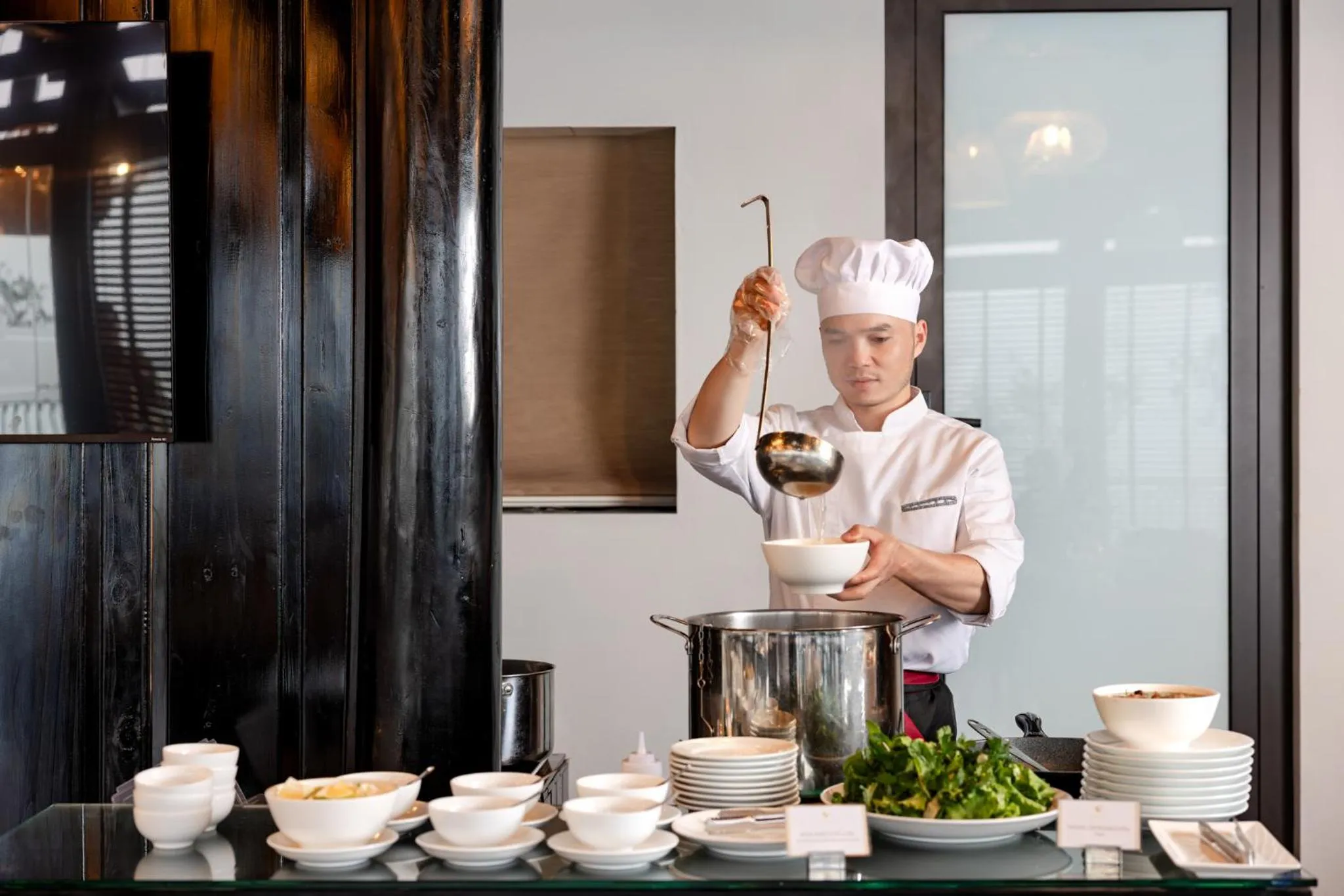 Kitchen or kitchenette in Sapa Soleil Hotel