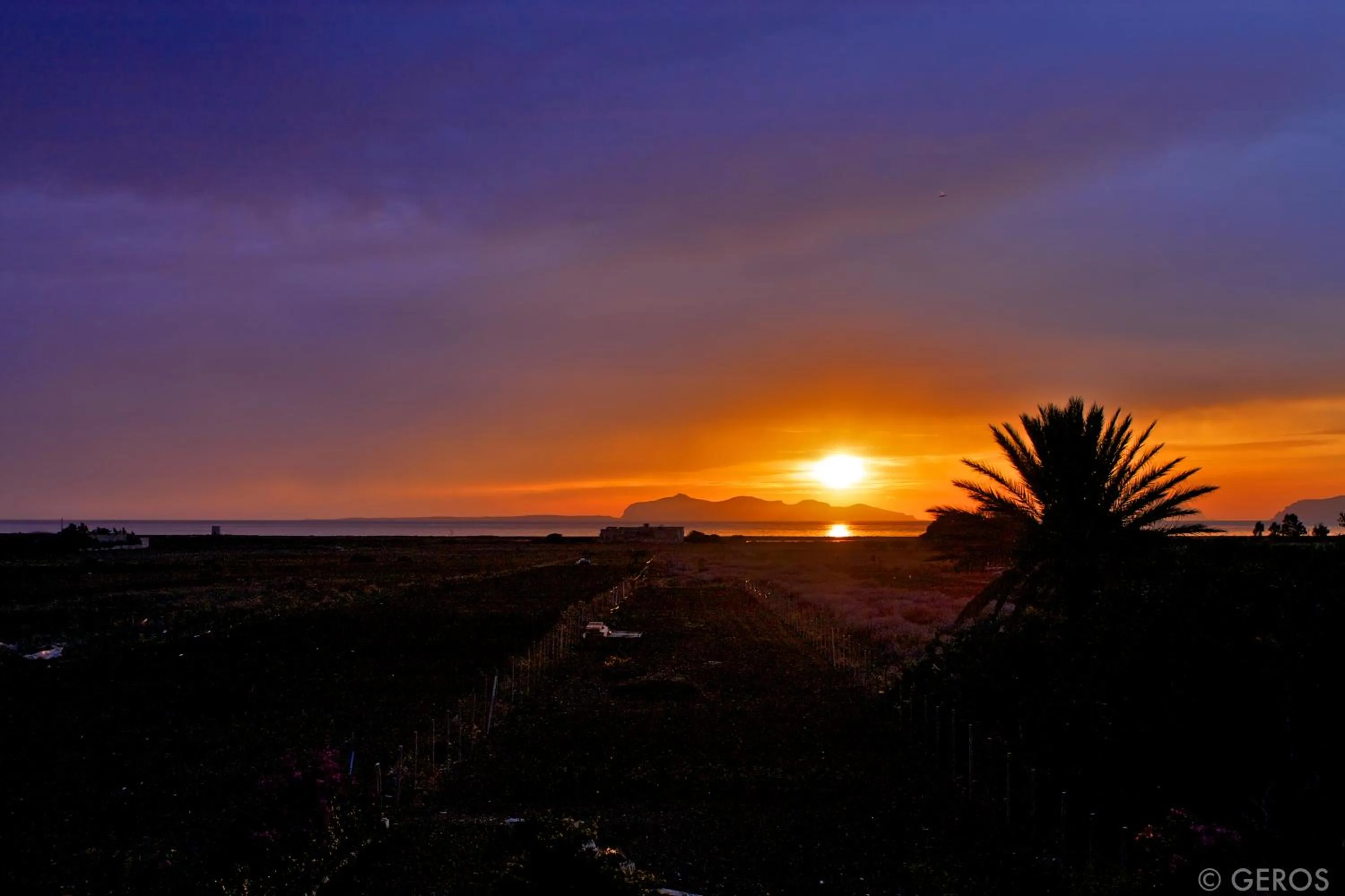 Sunset in - Vista Egadi -