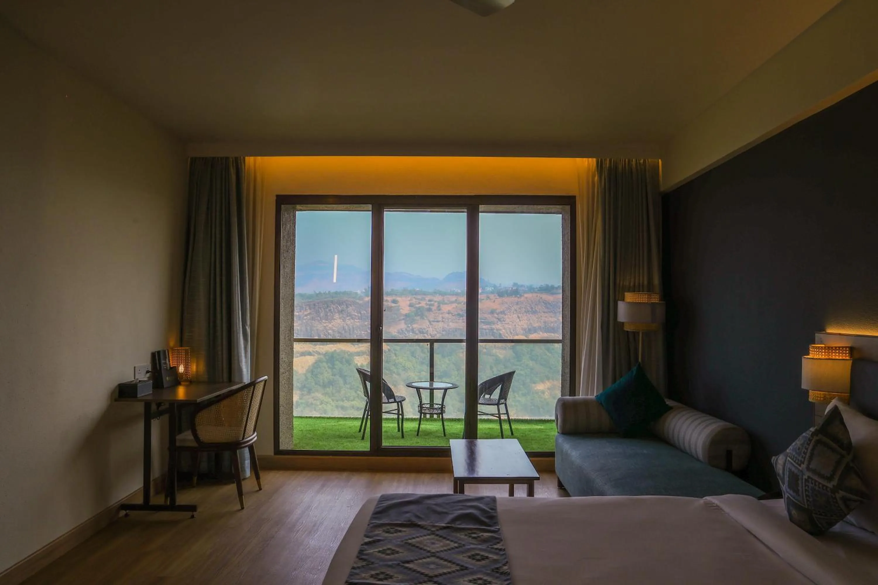 View (from property/room), Bed in Ikshana Resort and Spa, Khandala