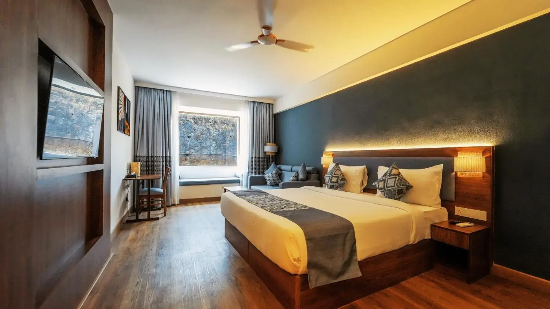 Bedroom, Bed in Ikshana Resort and Spa, Khandala Bedroom, Bed in Ikshana Resort and Spa, Khandala