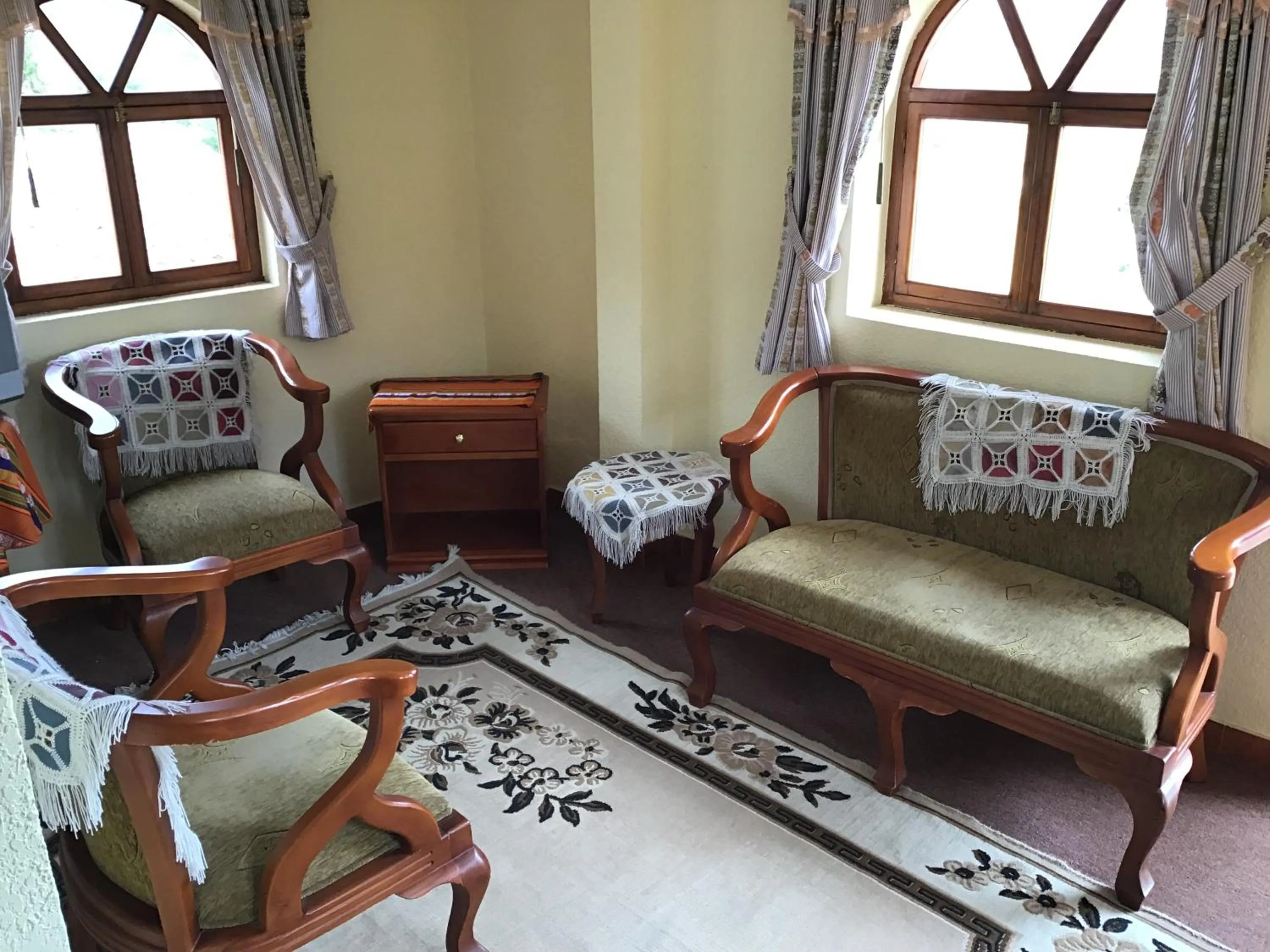 Living room in Hostal Curiñan
