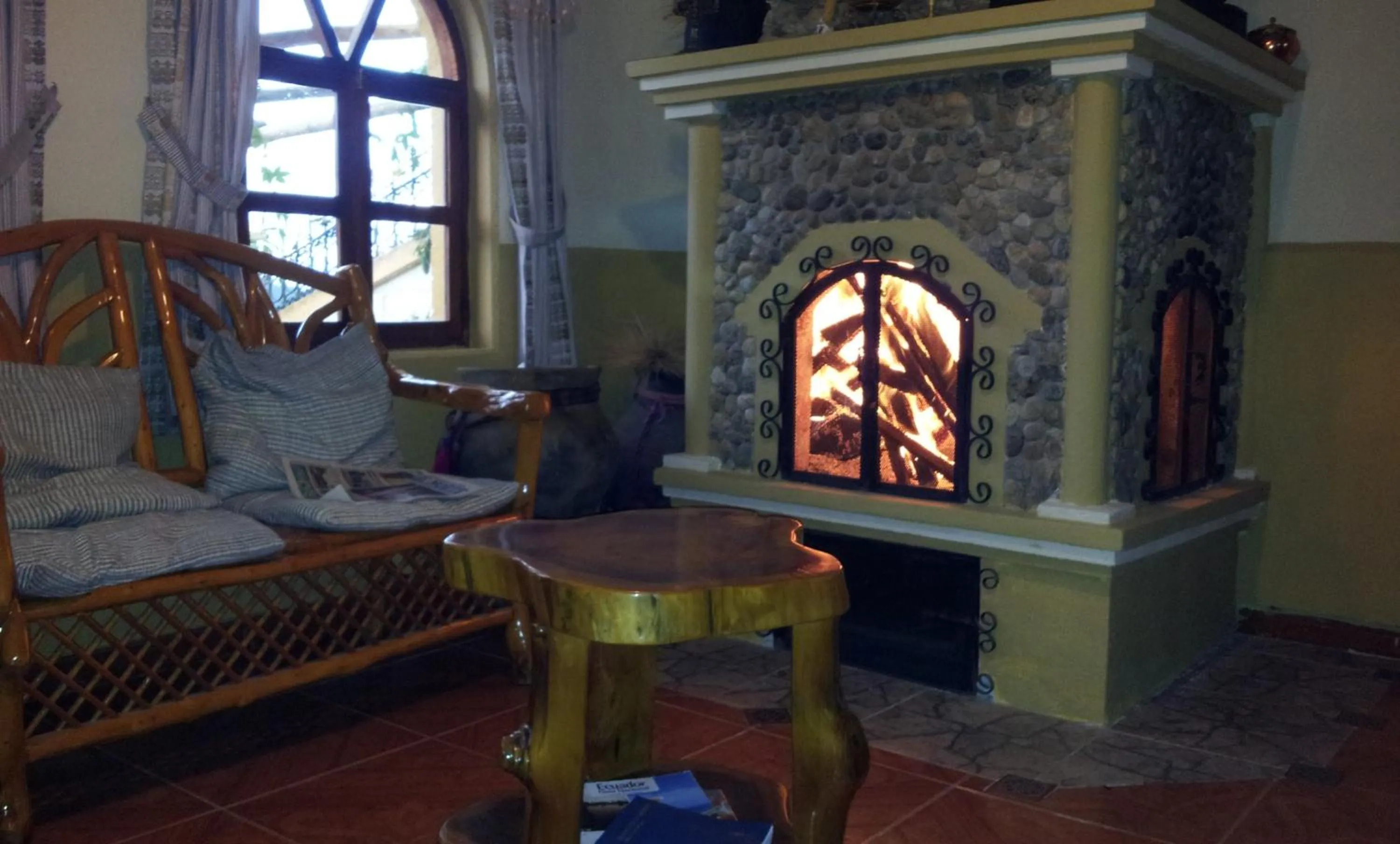Living room in Hostal Curiñan