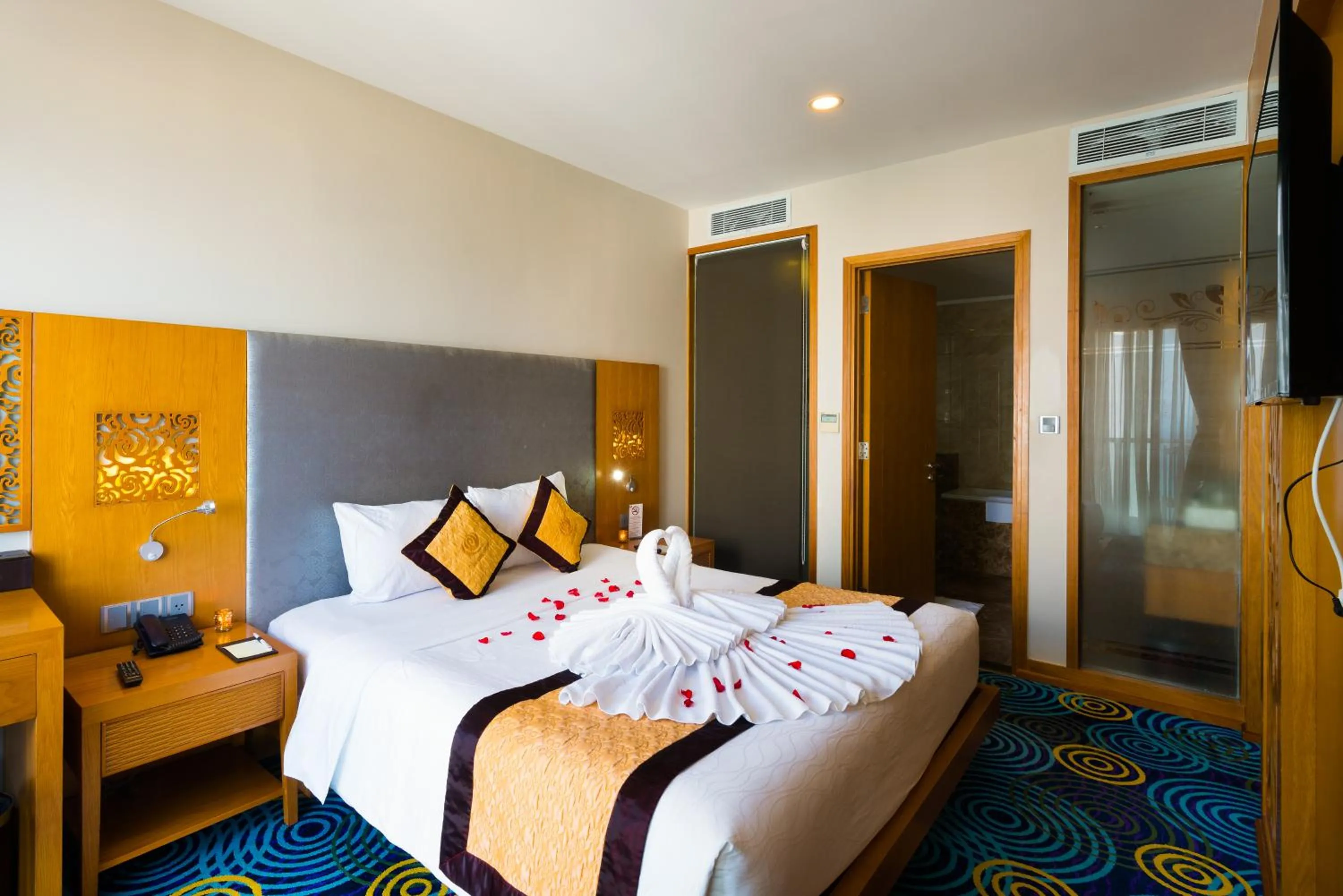 Bed in Galina Hotel & Spa