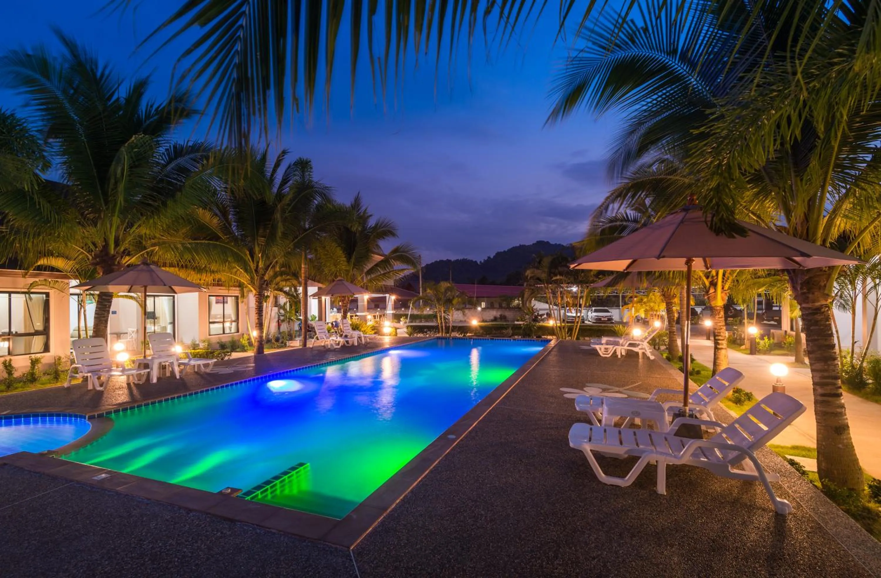 Pool view in Mook Anda Villa
