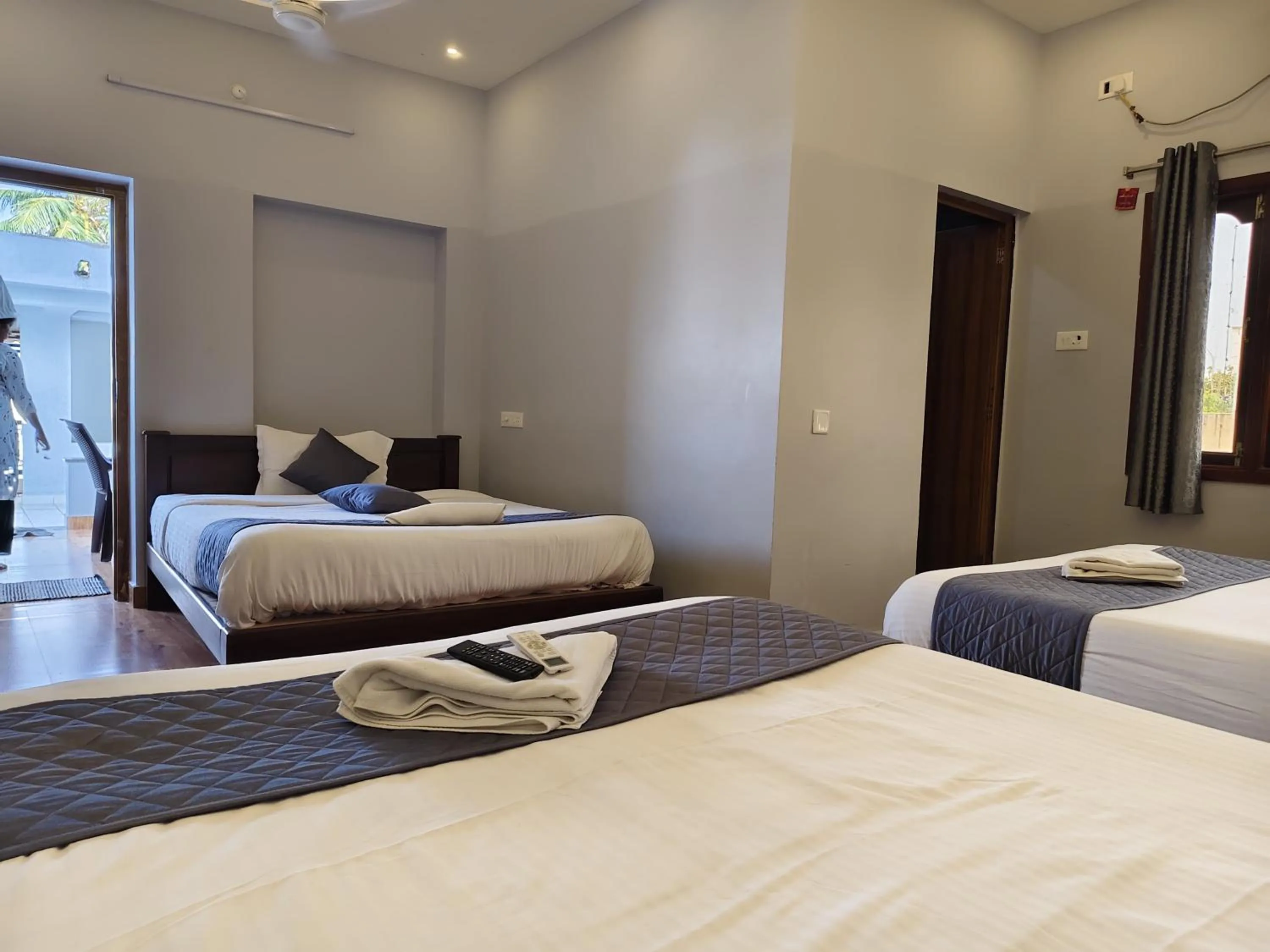 Bed in Lax Residency, White Town, Pondicherry