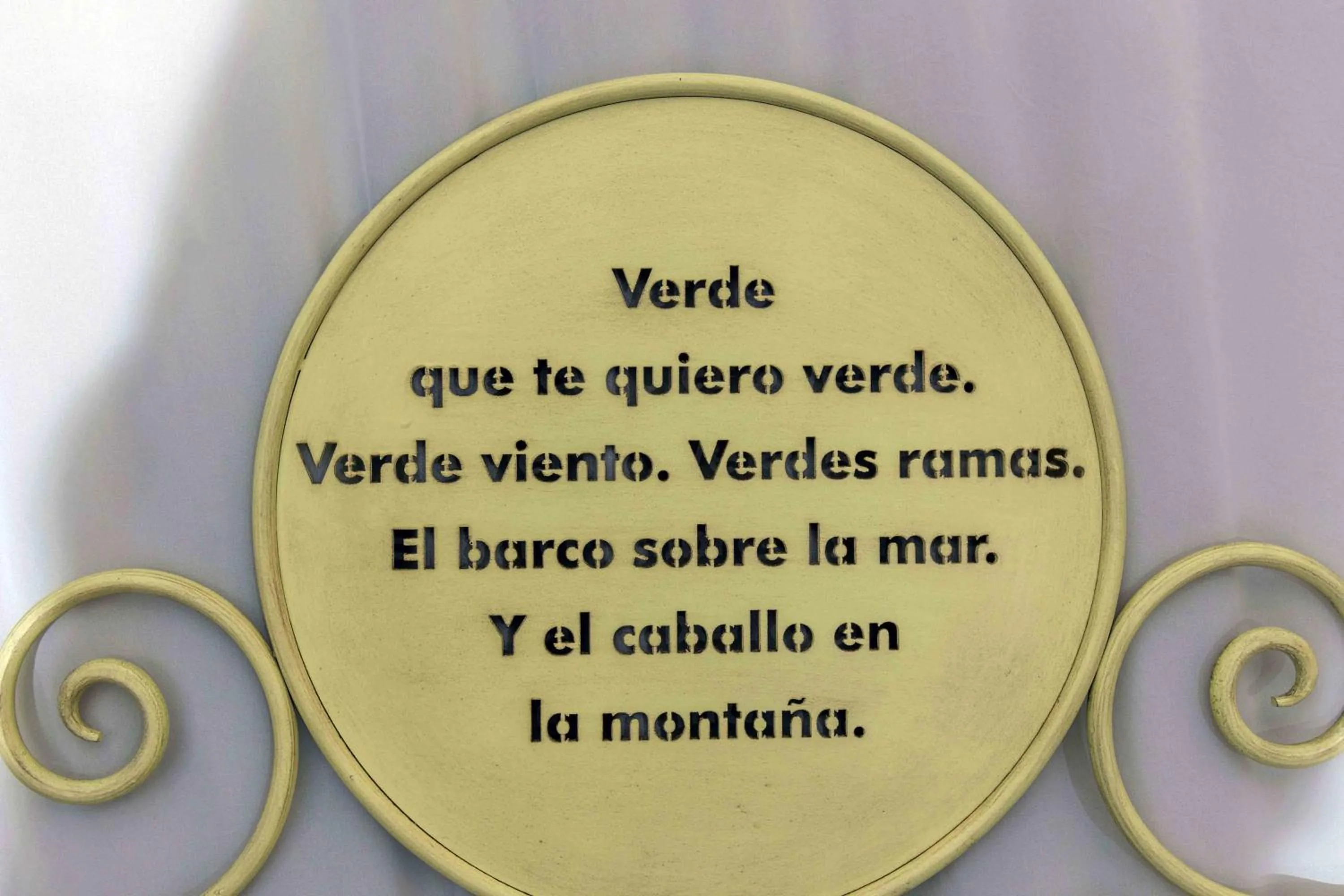 Decorative detail in Hotel Utopía