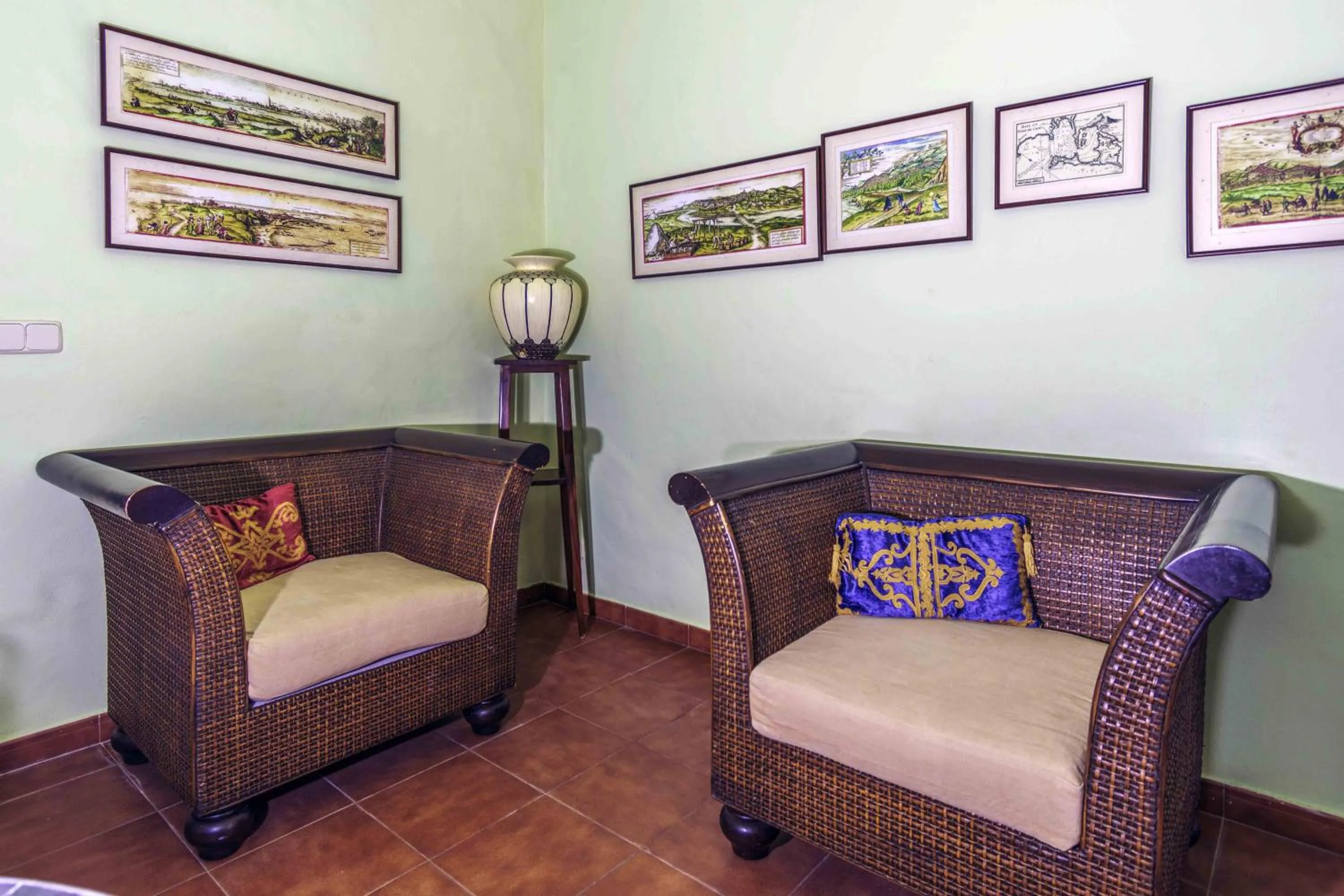 Seating area in Hotel Utopía