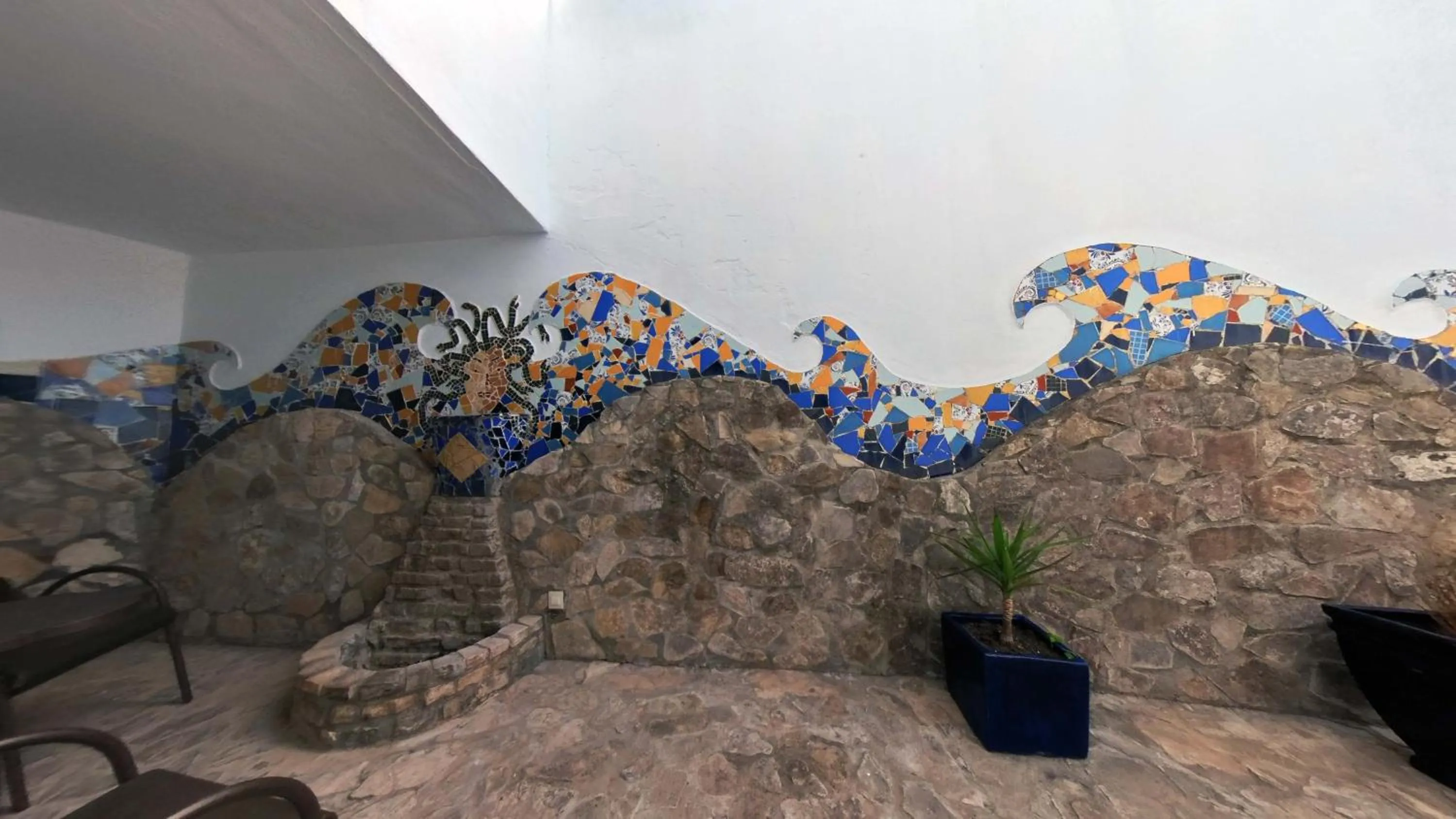 Patio in Hotel Utopía