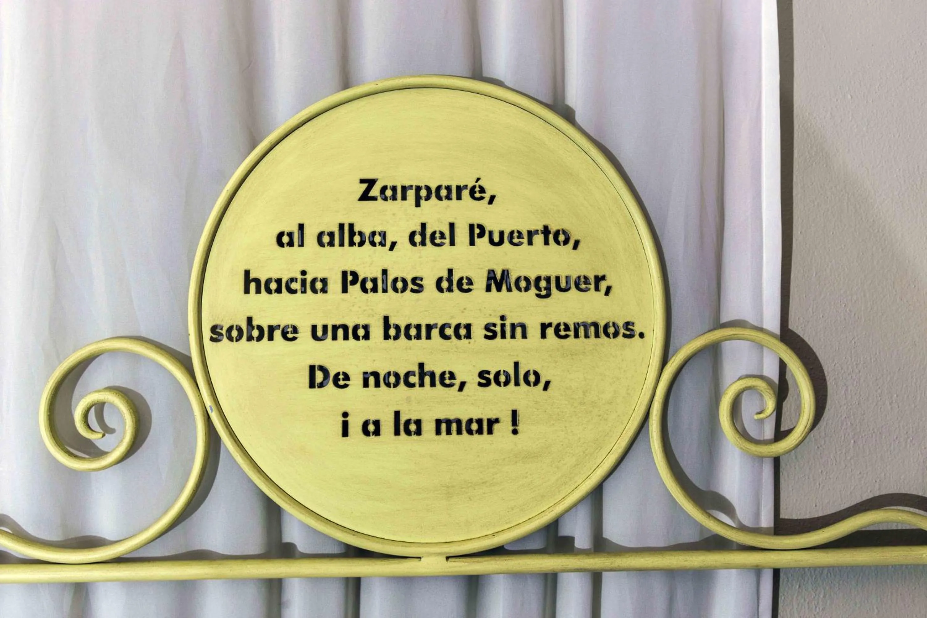 Decorative detail in Hotel Utopía